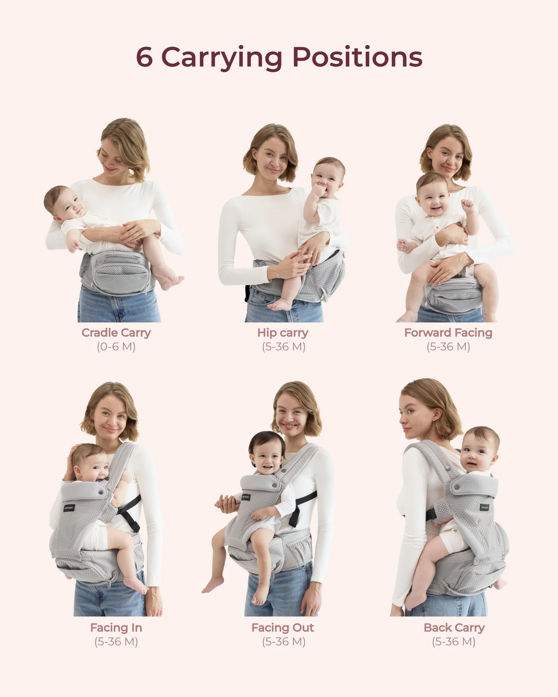 2-In-1 Hip Seat Baby Carrier