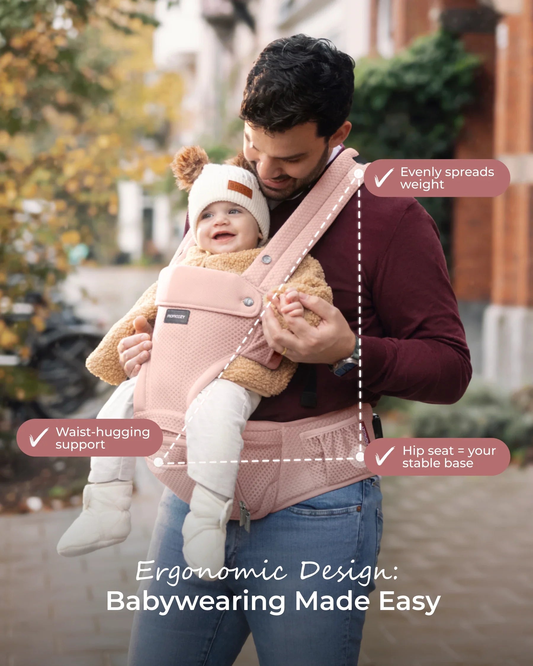 2-In-1 Hip Seat Baby Carrier