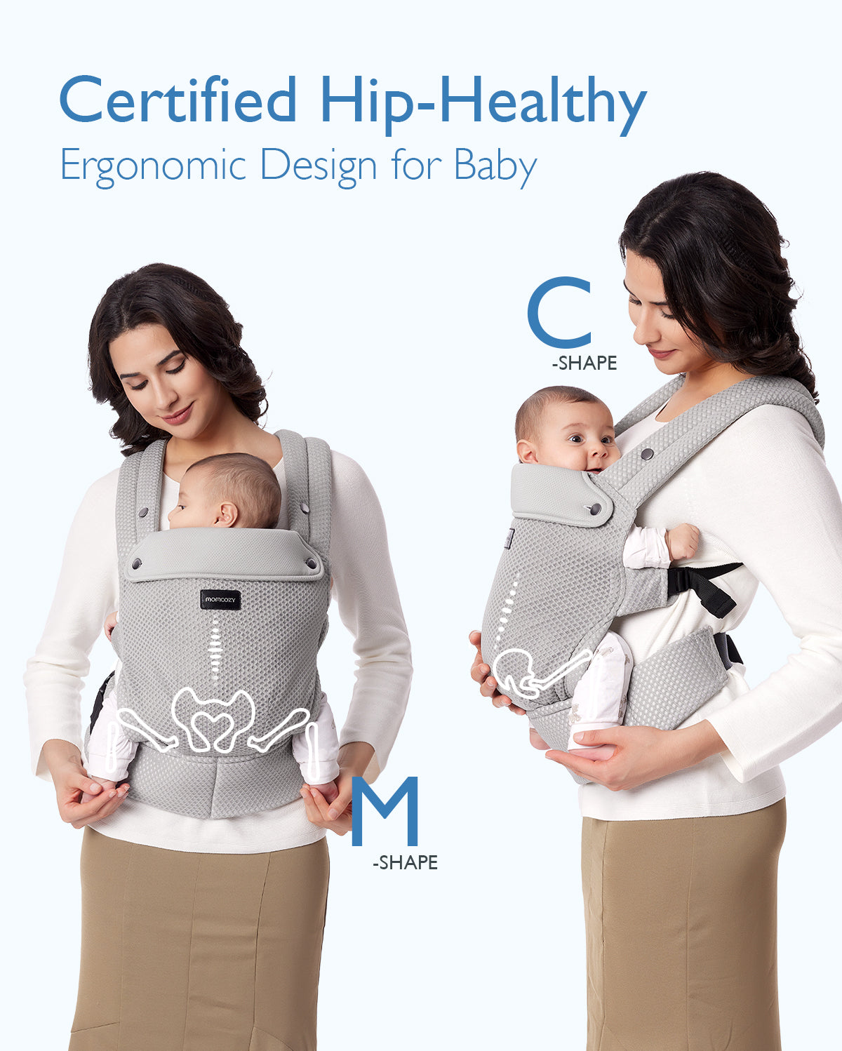 Porte-bébé Momcozy PureHug en maille aérée