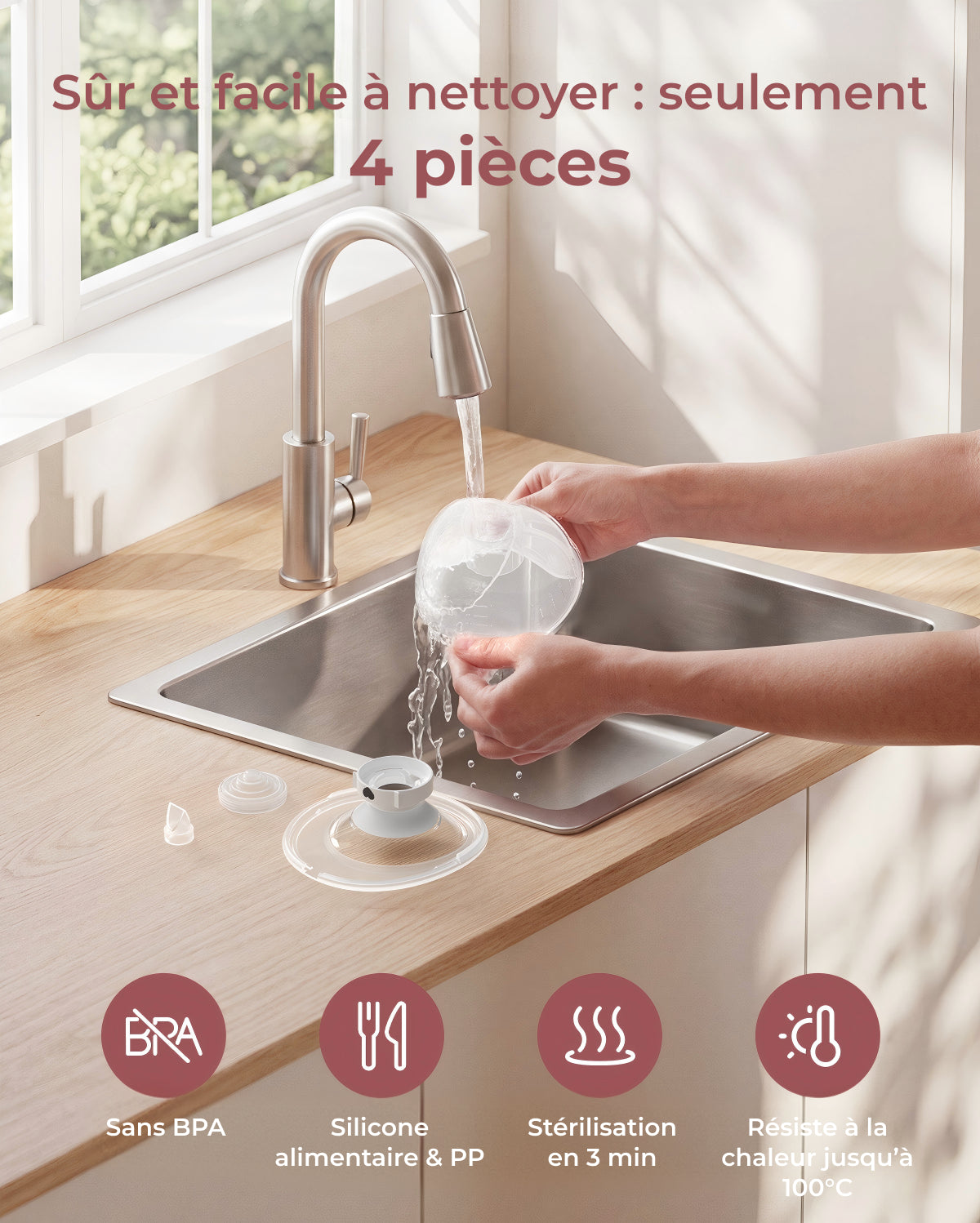 Tire-lait portable et connecté Momcozy M5 Smart - Amélioré avec contrôle via application