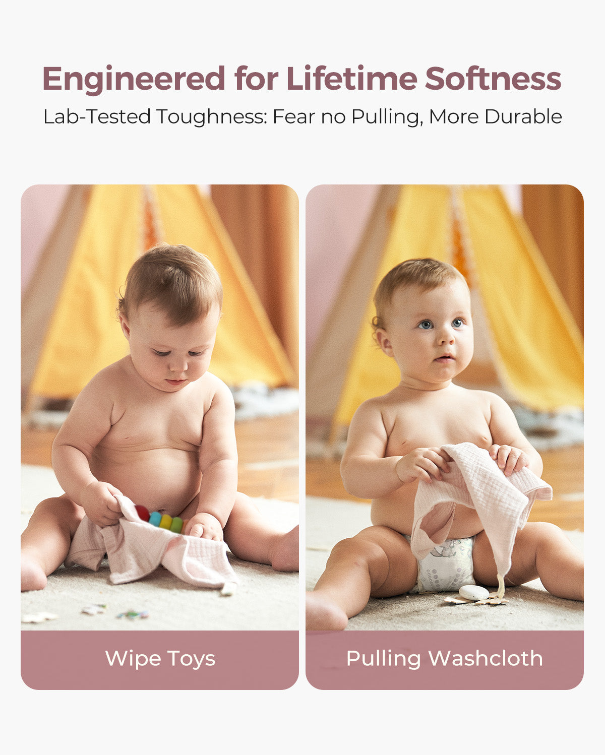 Momcozy Baby Washcloths – Soft 4-Layer Cotton, Gentle for Newborns