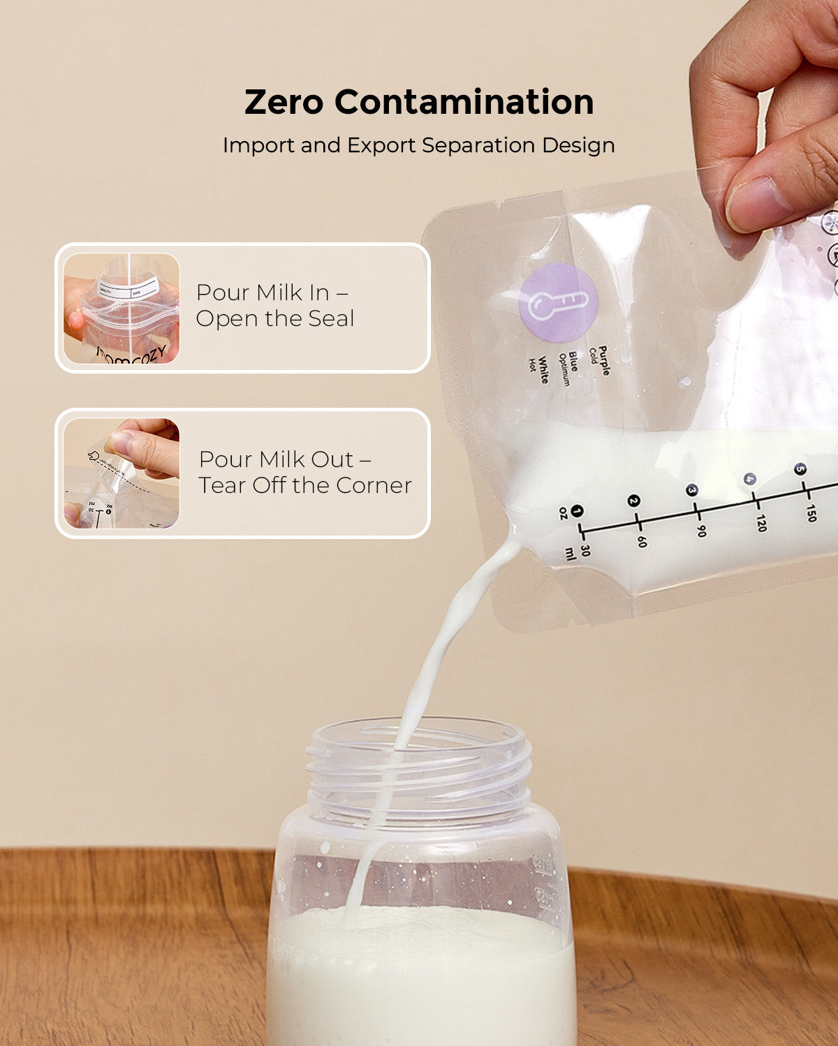 Nutri Smart Baby Bottle Warmer and 120 Count Breastmilk Storage Bags