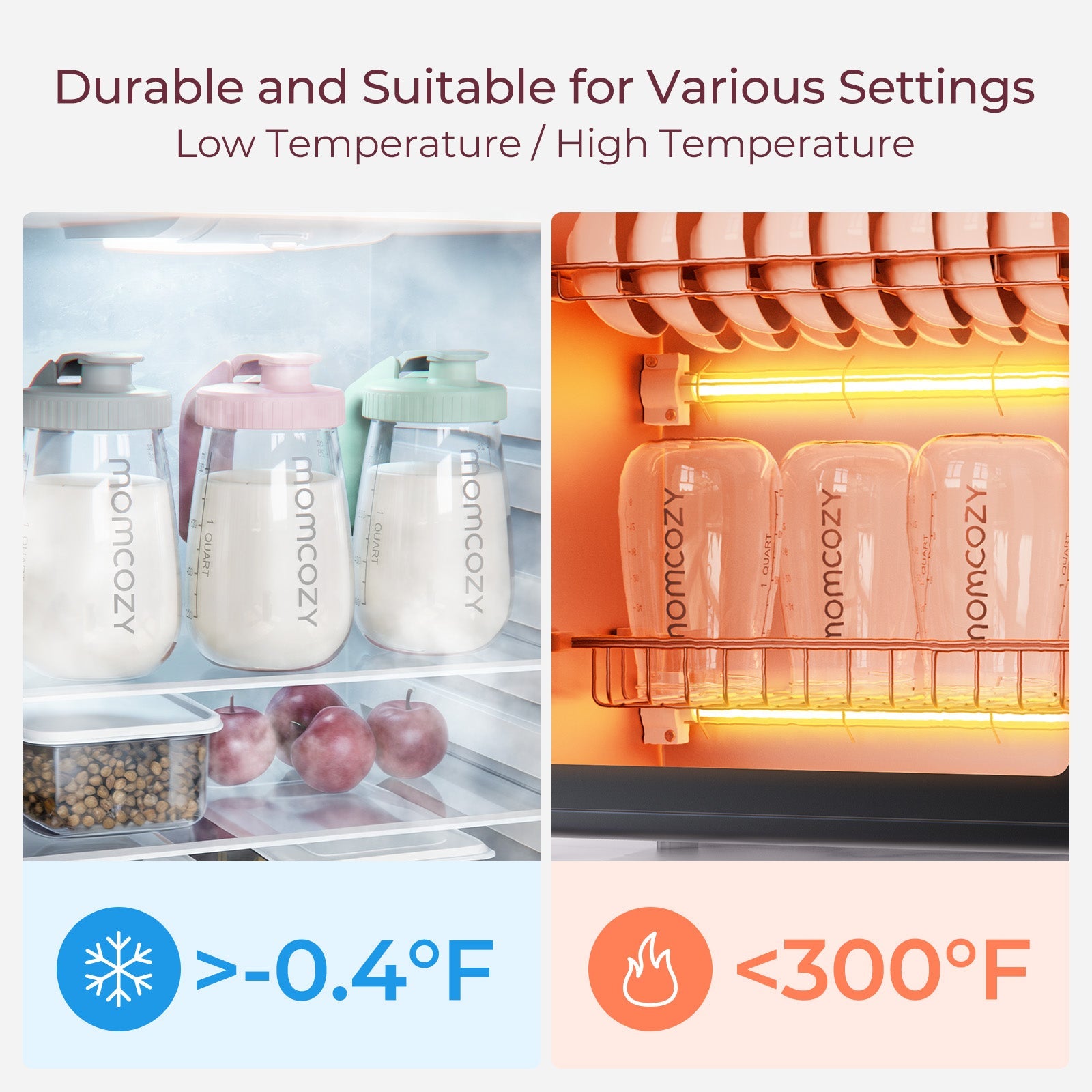 Récipient de conservation du lait maternel Momcozy