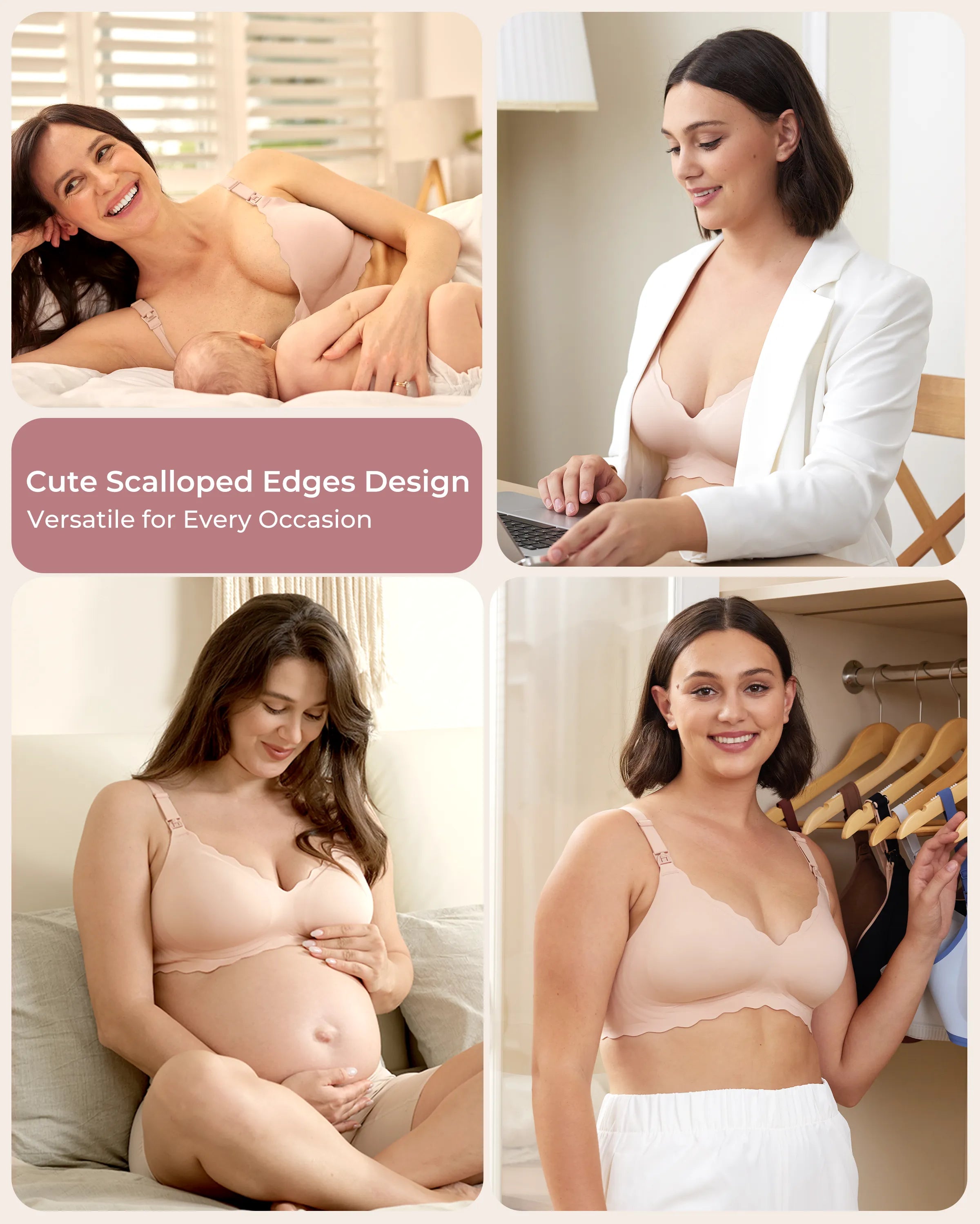 Soutien-gorge d’allaitement sans coutures Jelly Strip YN46