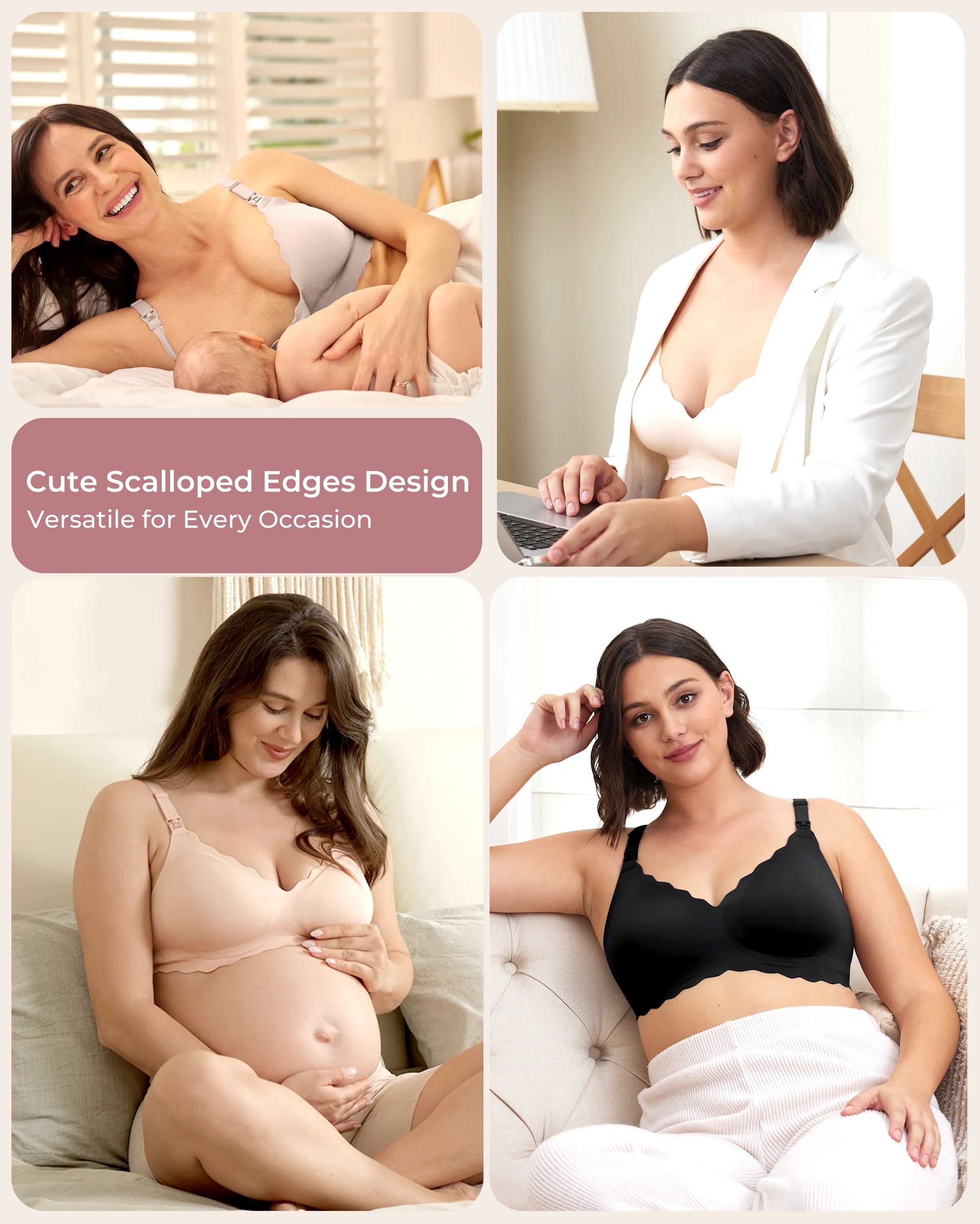 Soutien-gorge d’allaitement sans coutures Jelly Strip YN46