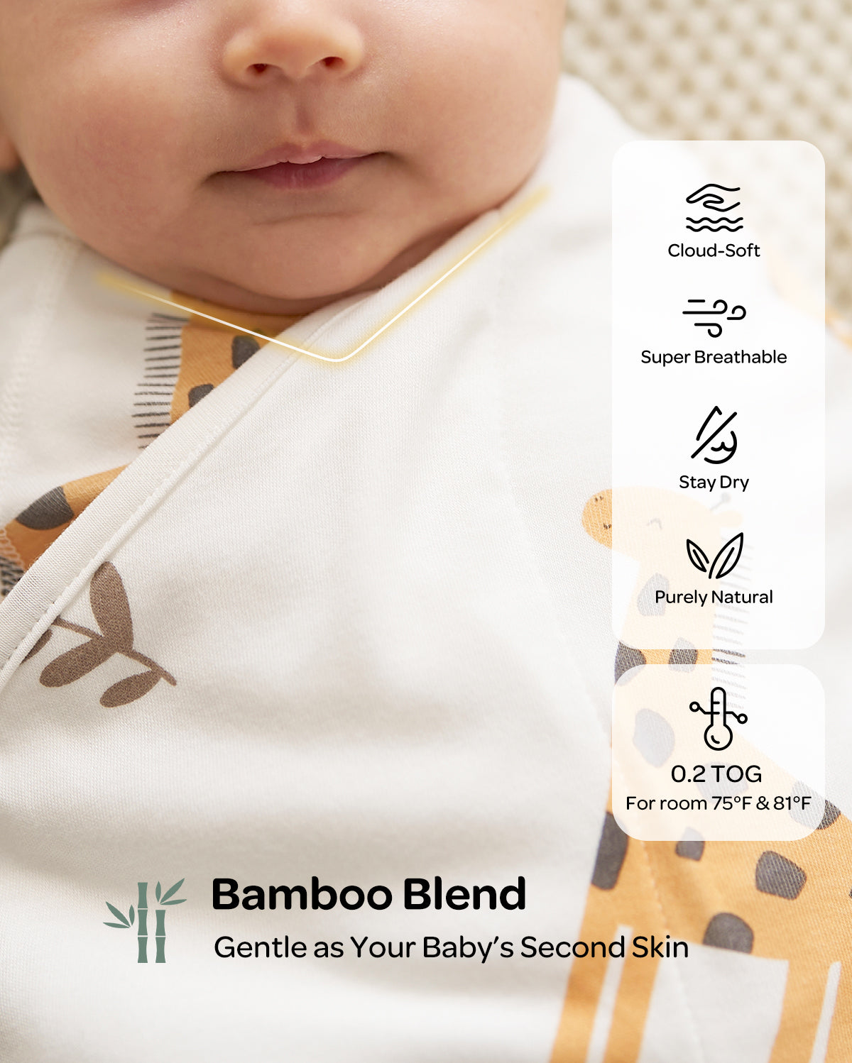 Momcozy Emmaillotage facile pour bébé 0-3 mois
