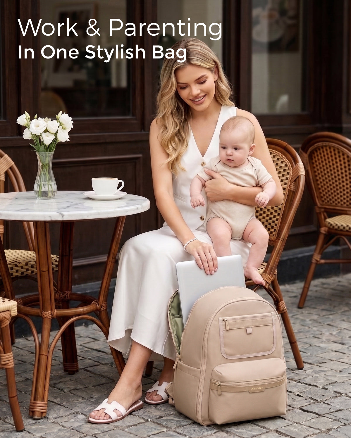Sac à dos à langer urbain Momcozy