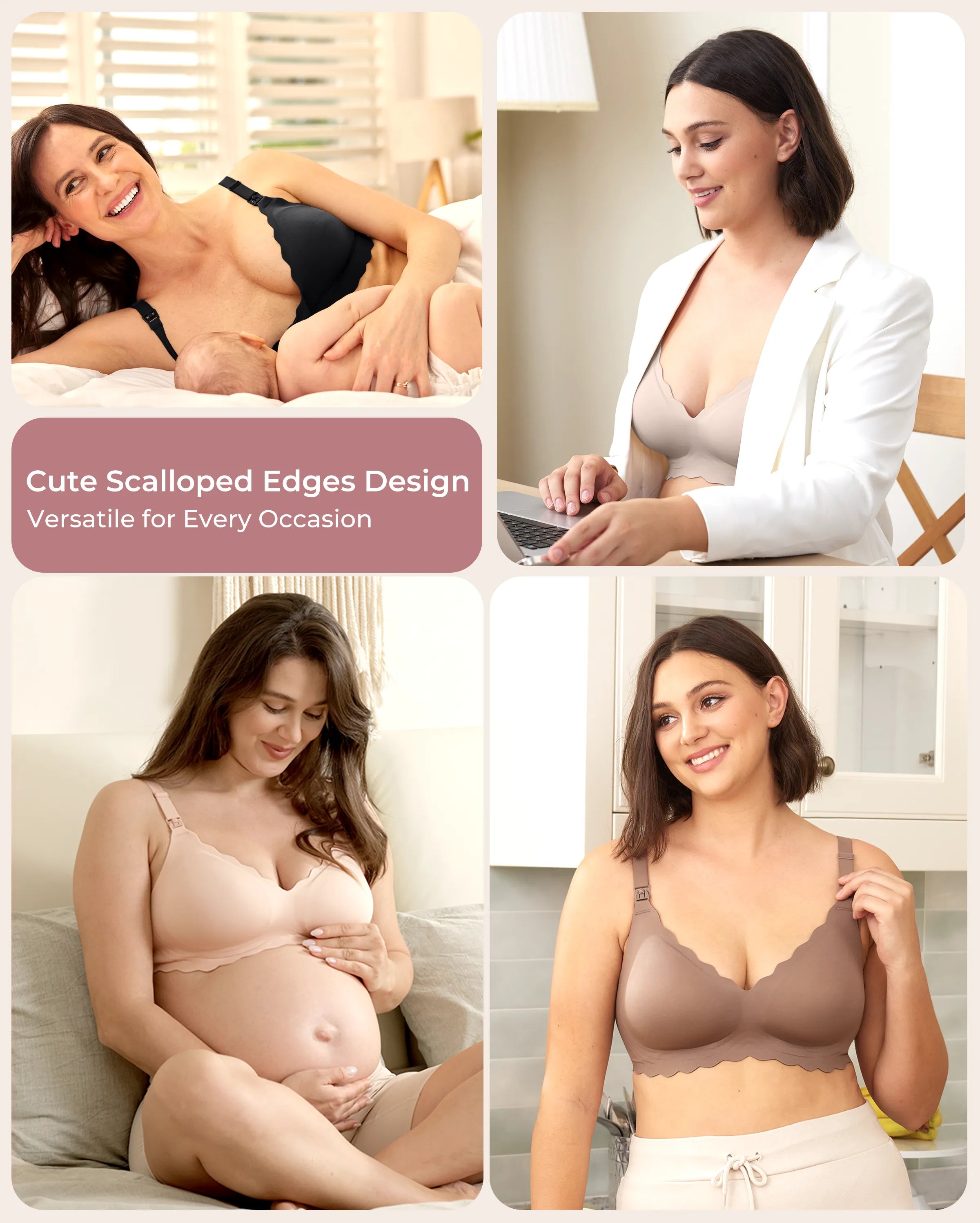 Soutien-gorge d’allaitement sans coutures Jelly Strip YN46