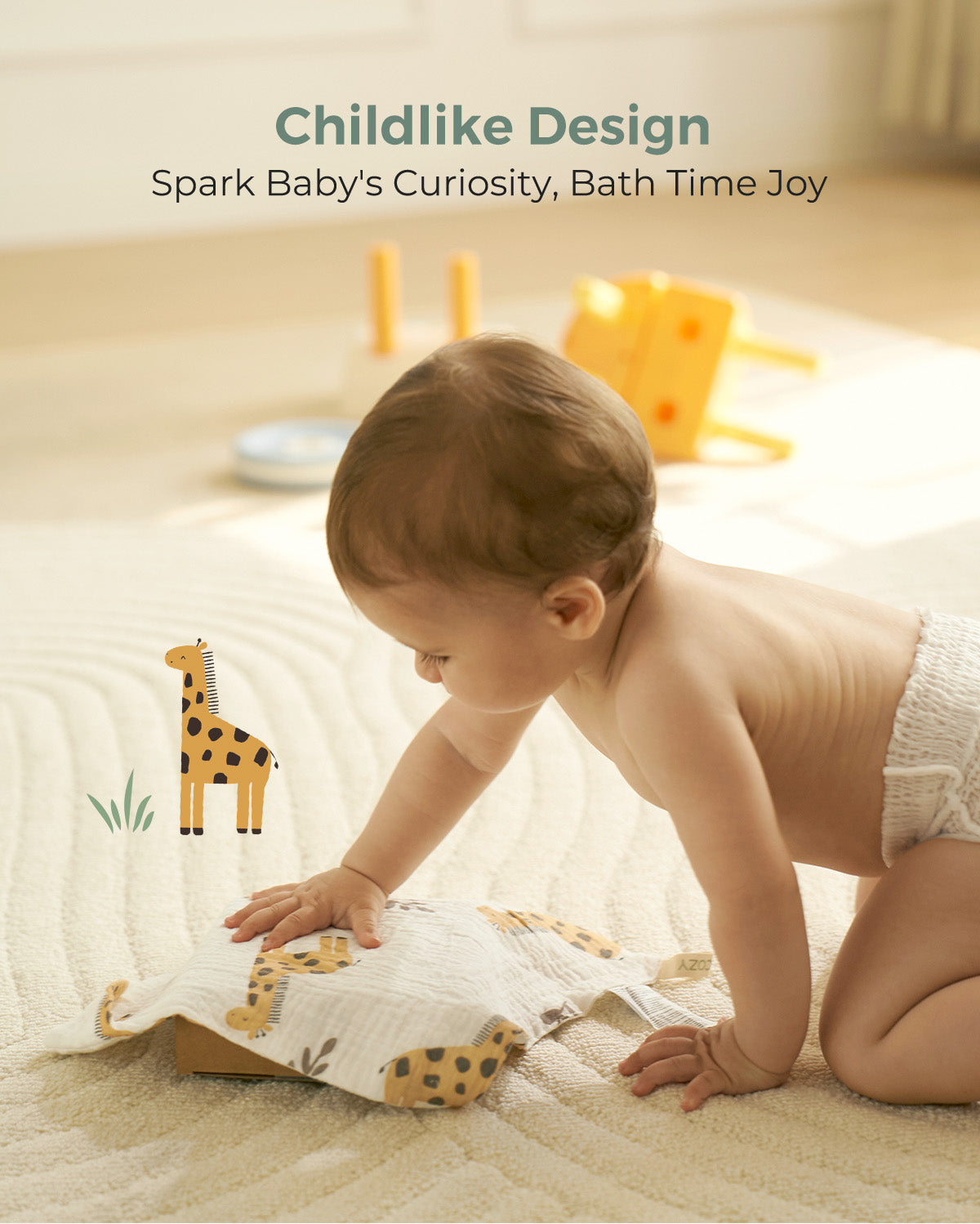 Momcozy Baby Washcloths – Soft 4-Layer Cotton, Gentle for Newborns