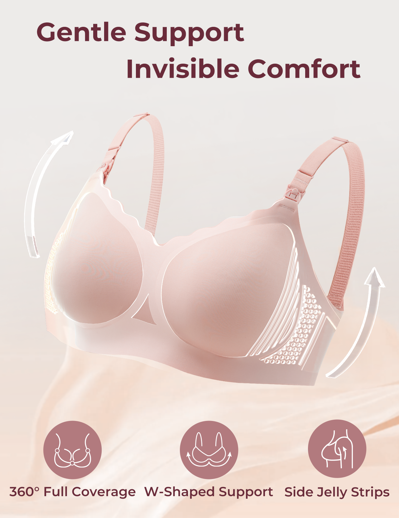 Soutien-Gorge d’Allaitement et de Tirage Mains Libres Rafraîchissant Momcozy