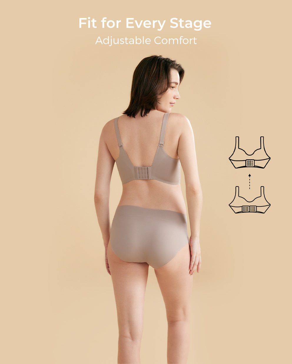 SMOOTH - Soutien-gorge d'allaitement de maternité ultra doux et omni (2 packs)