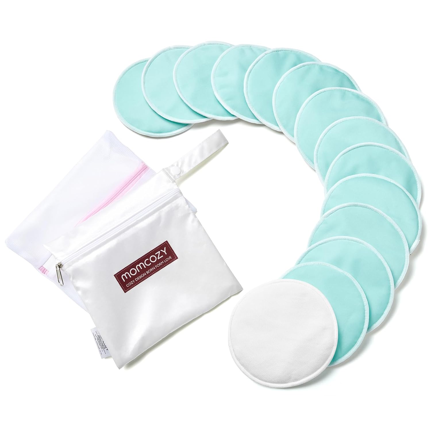 Coussinets d'allaitement réutilisables ultra-minces momcozy