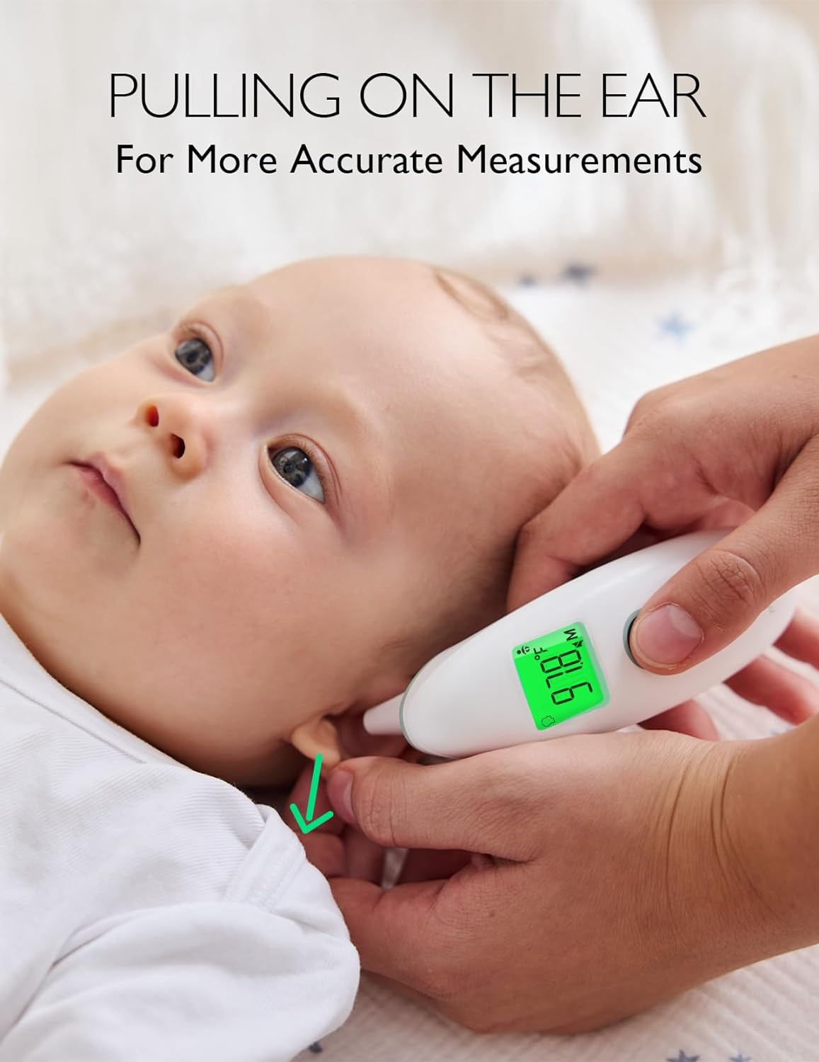 Thermomètre frontal et auriculaire sans contact Momcozy