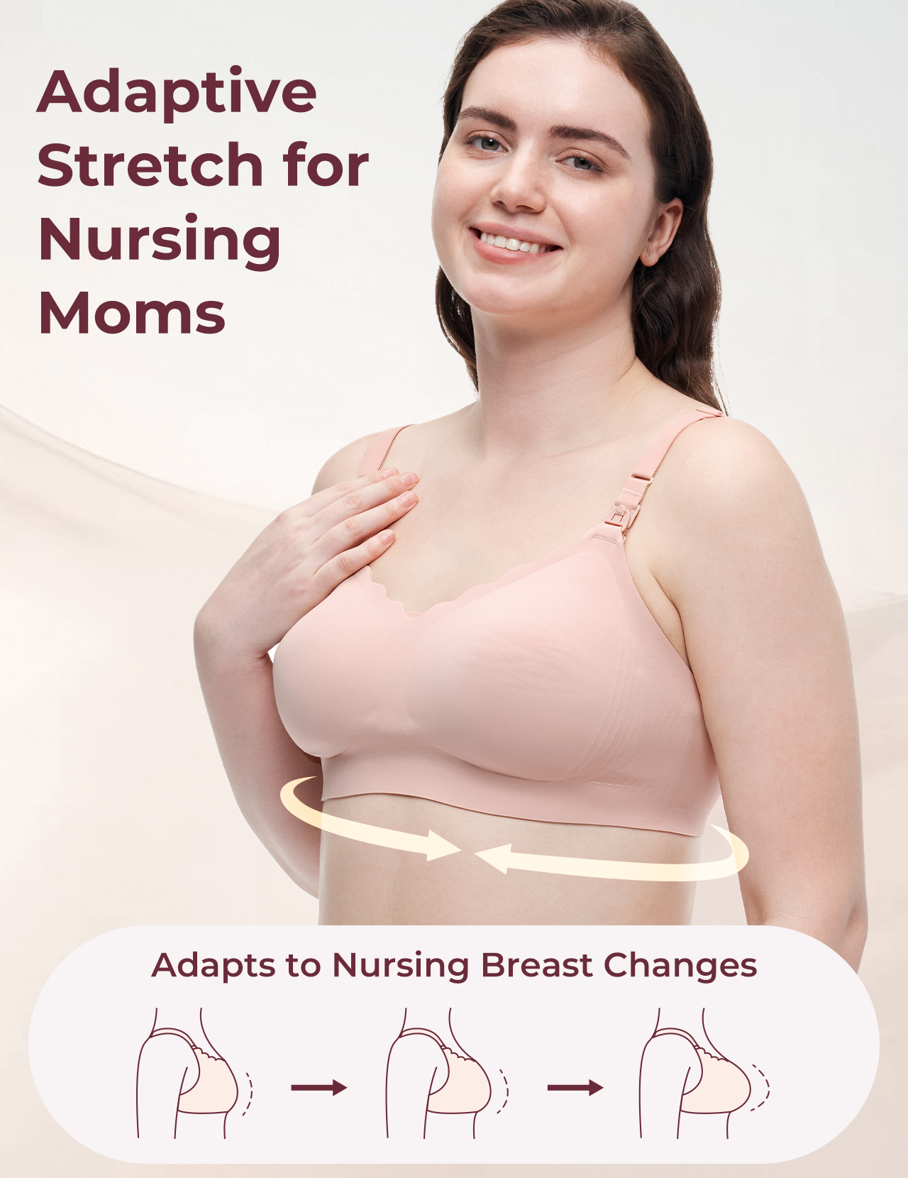 Soutien-Gorge d’Allaitement et de Tirage Mains Libres Rafraîchissant Momcozy