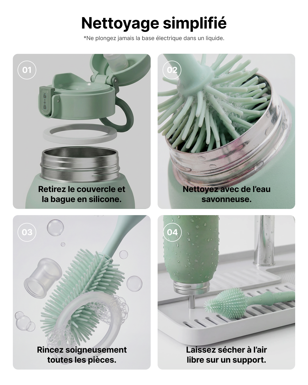 Pack Nomade : Chauffe-biberon Portable + Glacière à lait 650 ml