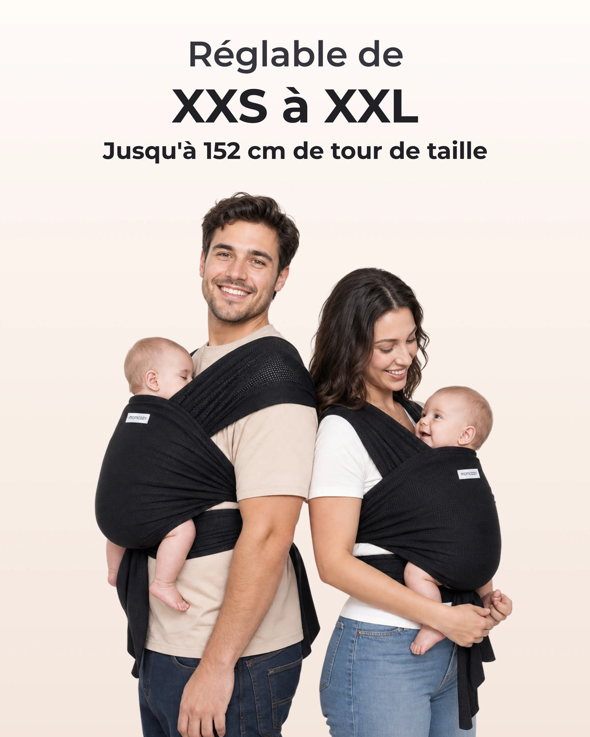 Porte-bébé Momcozy SnapLite Cooling Mesh Wrap