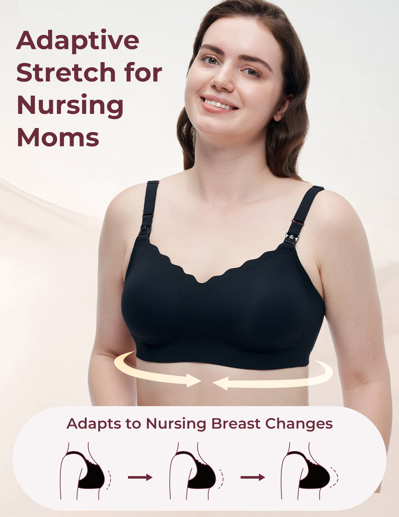 Soutien-Gorge d’Allaitement et de Tirage Mains Libres Rafraîchissant Momcozy