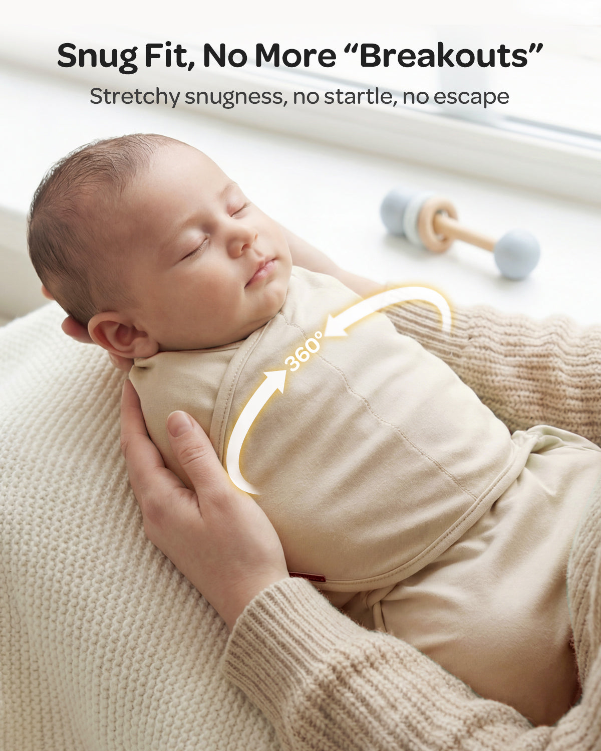 Momcozy Emmaillotage facile pour bébé 0-3 mois