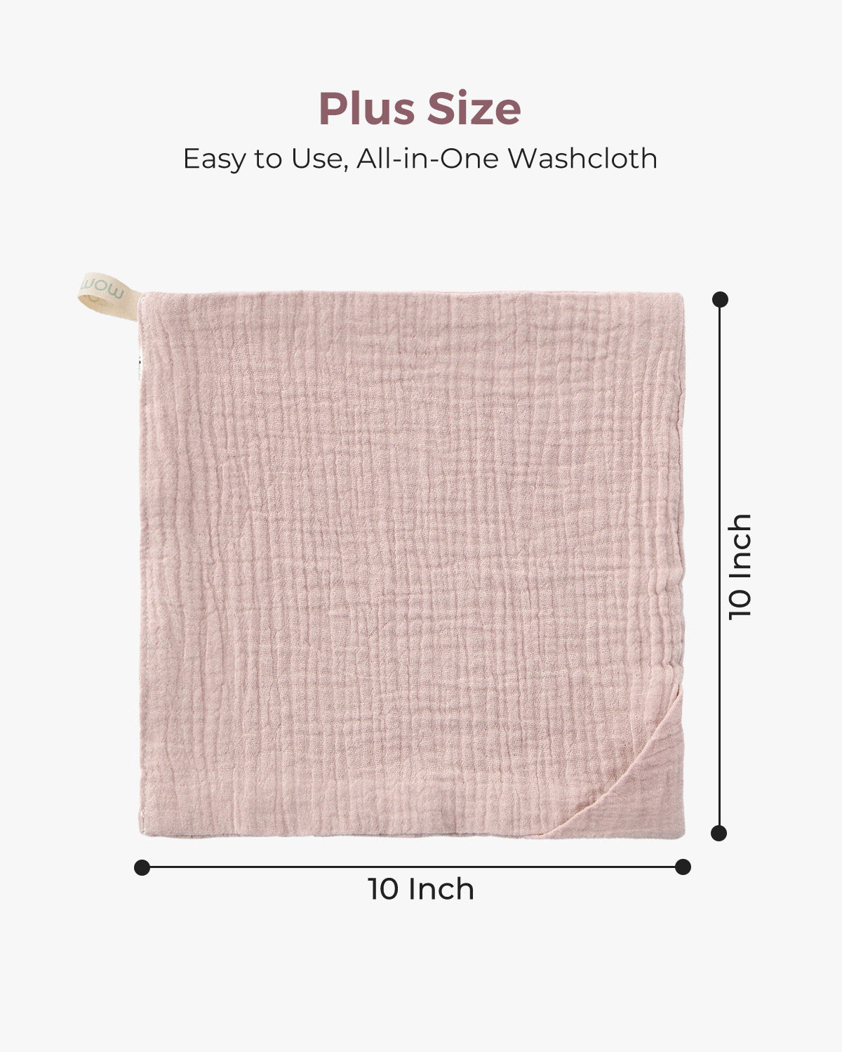 Momcozy Baby Washcloths – Soft 4-Layer Cotton, Gentle for Newborns