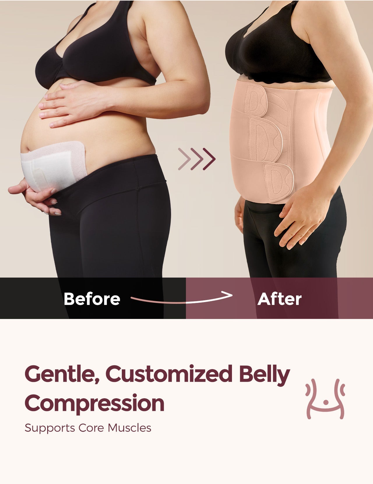 Ceinture post-partum Momcozy – Confort et maintien optimal du ventre