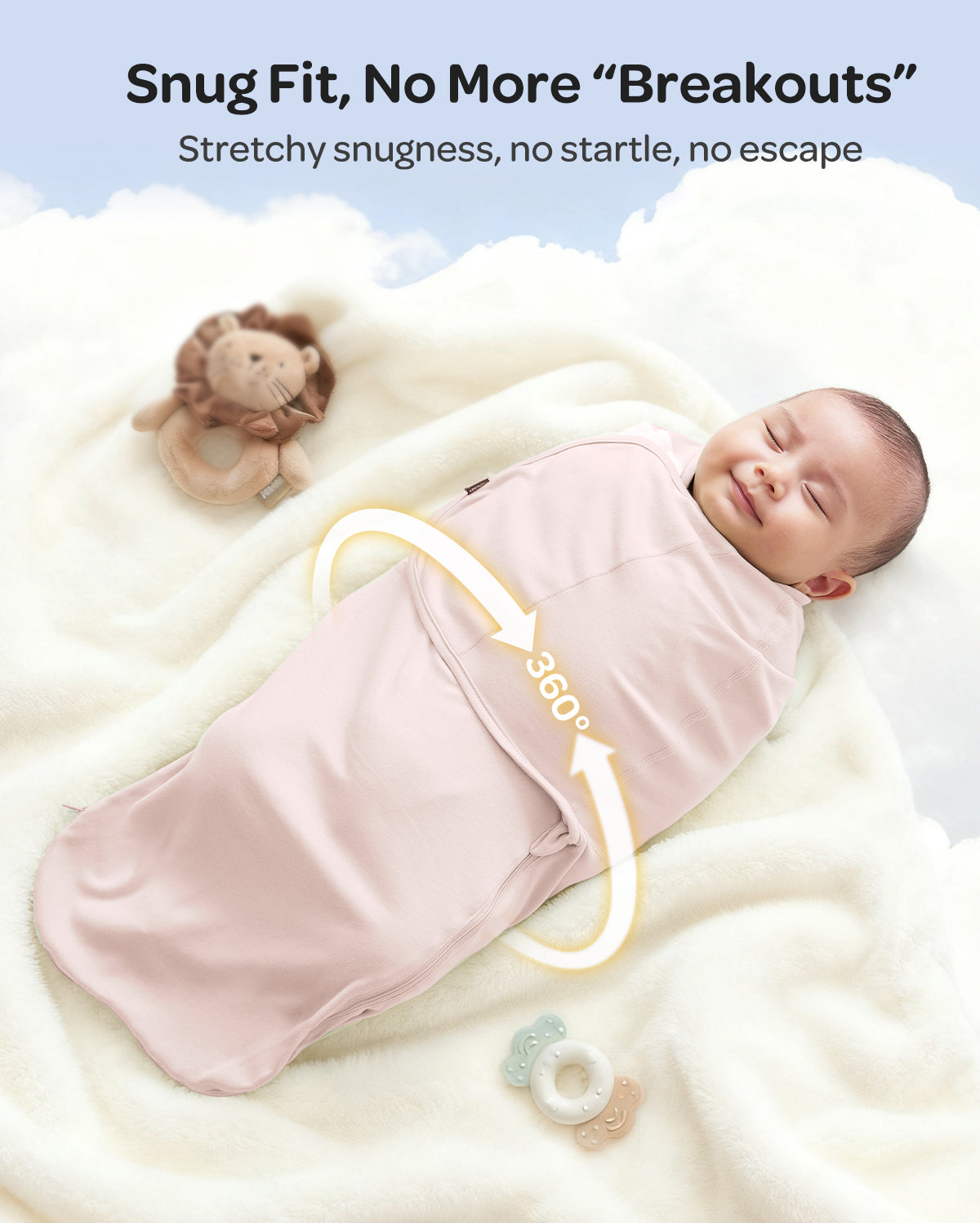 Momcozy Emmaillotage facile pour bébé 0-3 mois