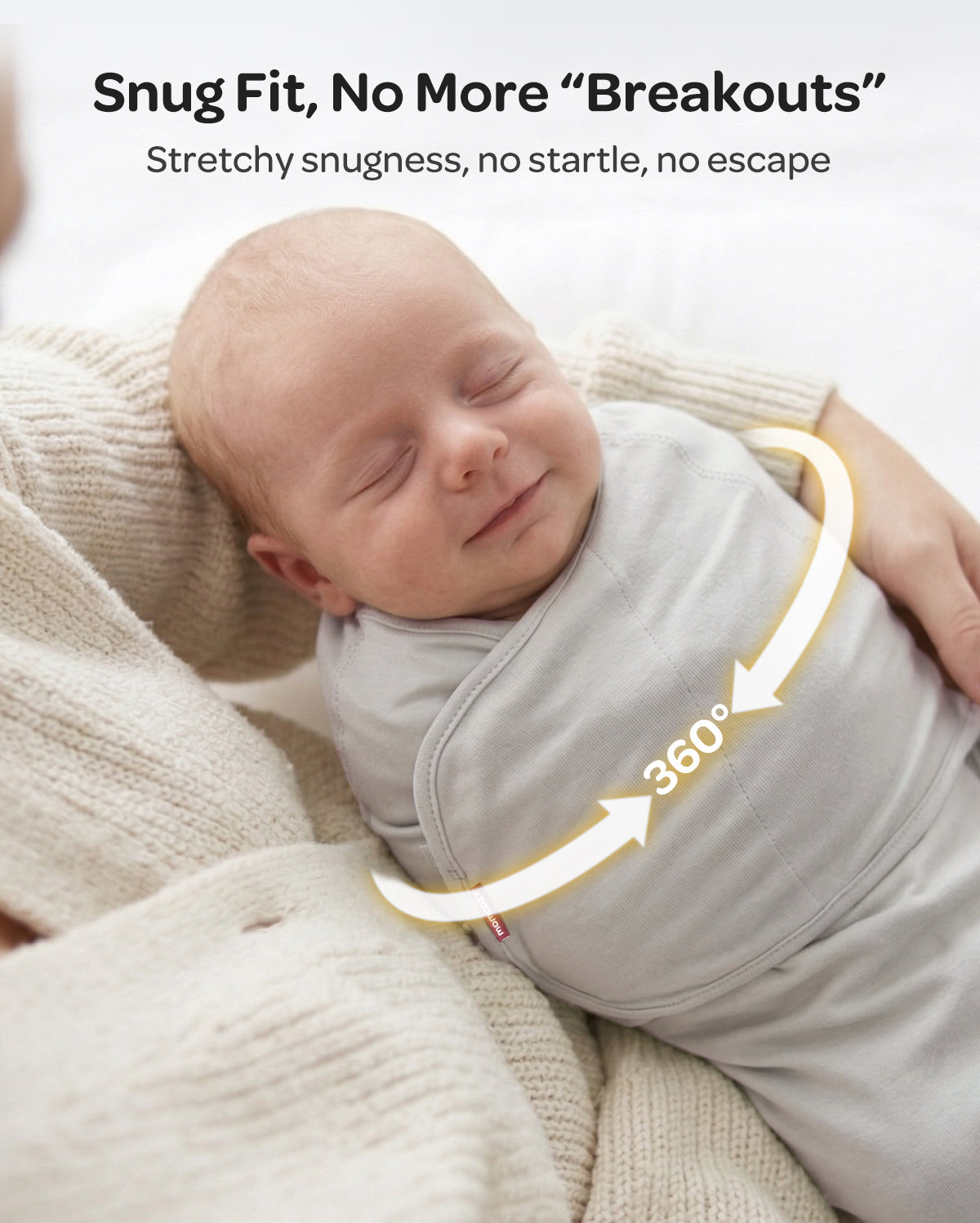 Momcozy Emmaillotage facile pour bébé 0-3 mois