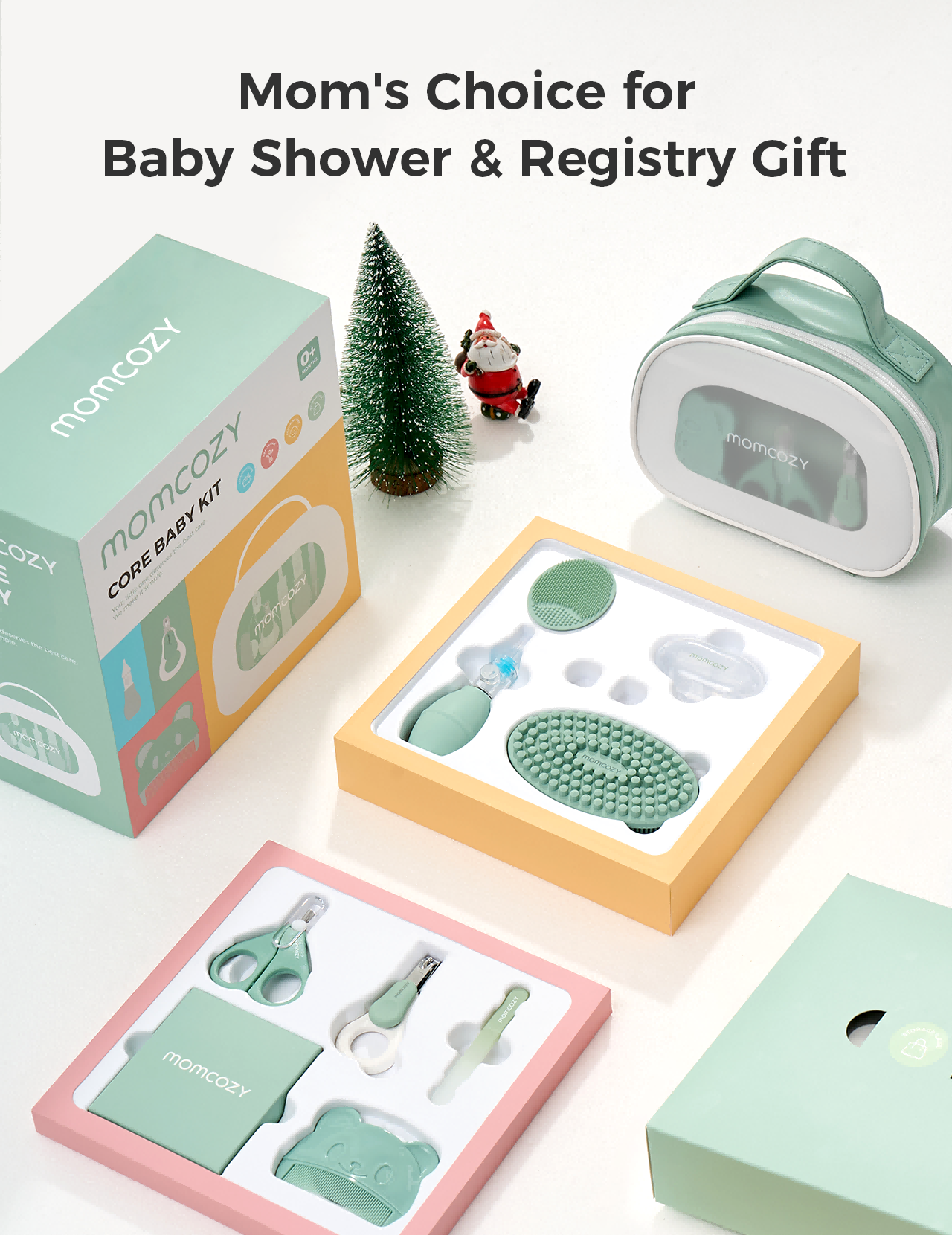 Pack Soins Bébé : Kit bébé essentiel tout-en-un + Lime à ongles électrique pour bébé + Chauffe-lingettes