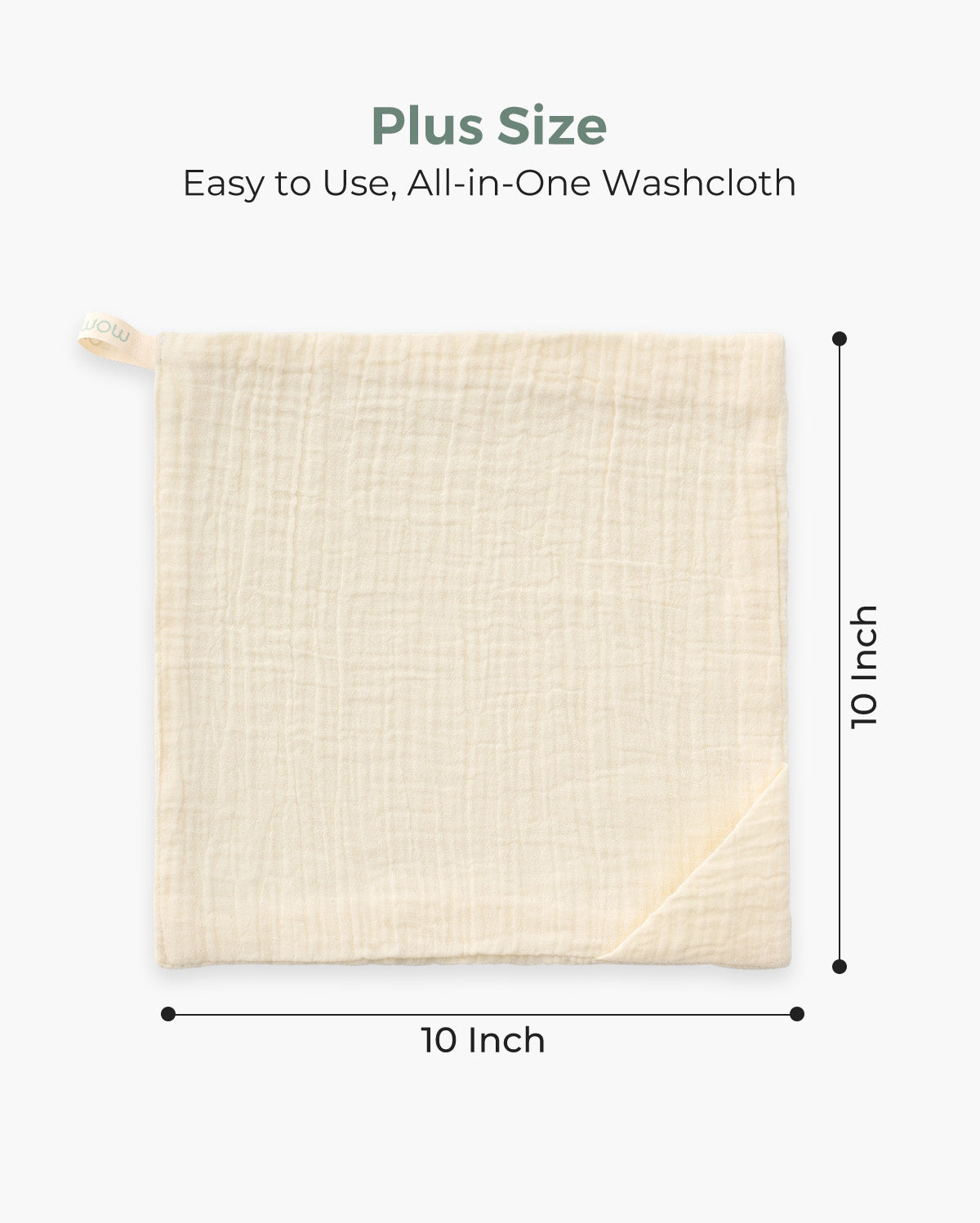 Momcozy Baby Washcloths – Soft 4-Layer Cotton, Gentle for Newborns