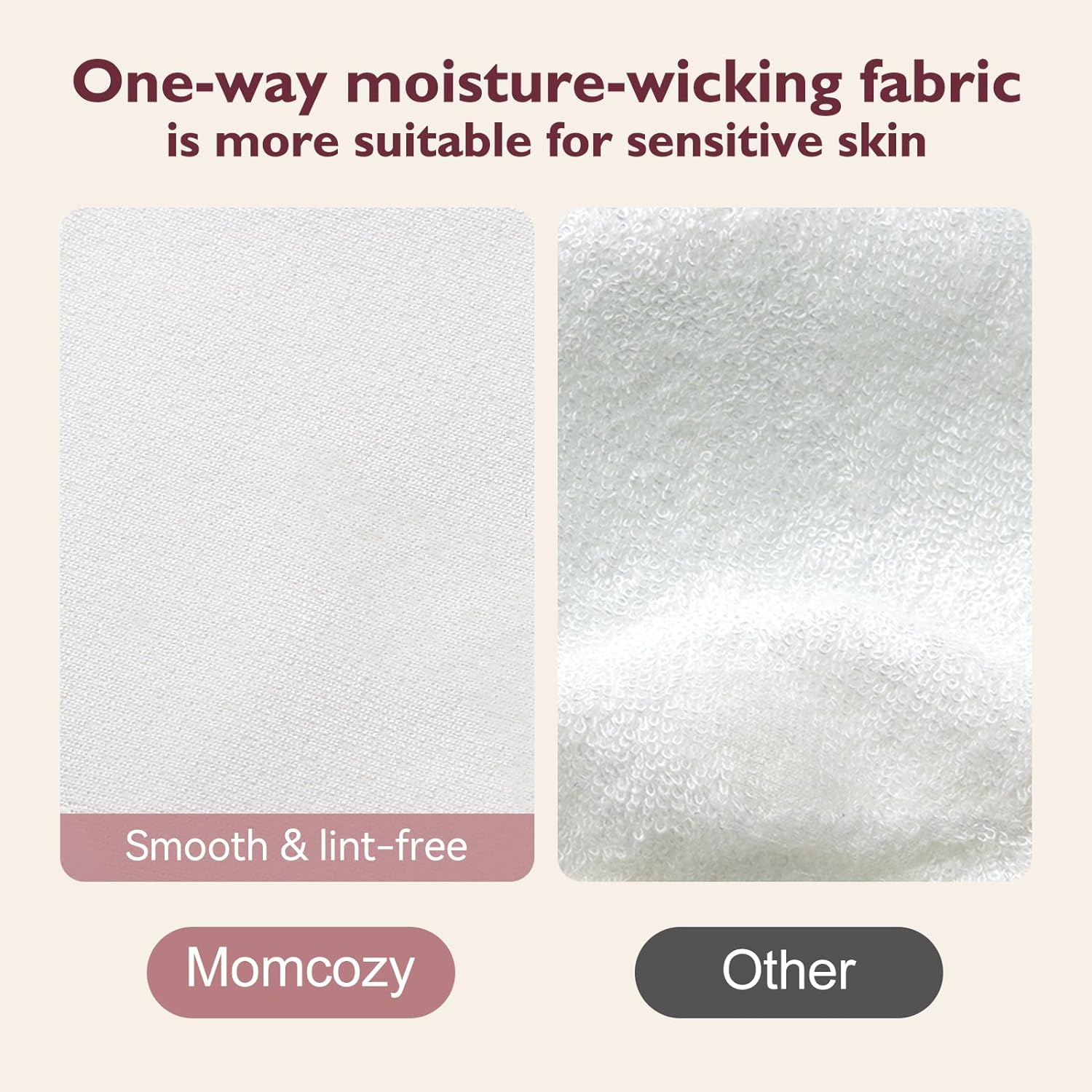 Coussinets d'allaitement réutilisables ultra-minces momcozy