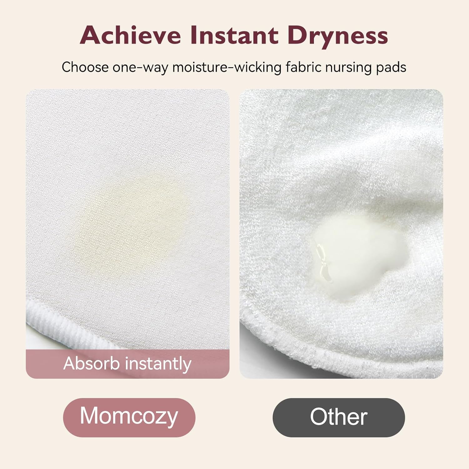 Coussinets d'allaitement réutilisables ultra-minces momcozy