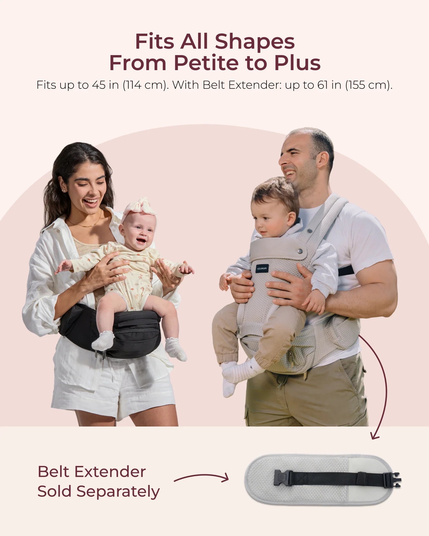 2-In-1 Hip Seat Baby Carrier
