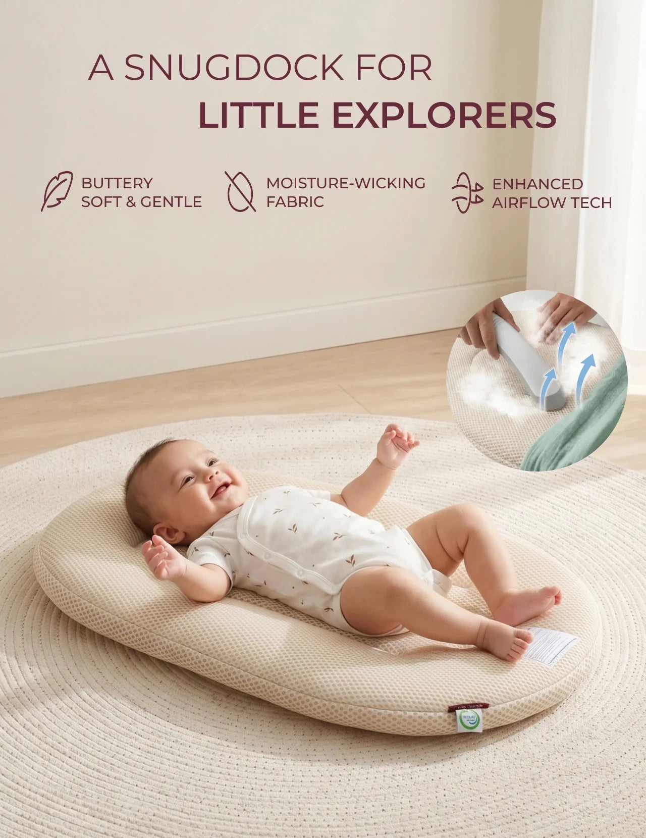 Momcozy Baby Loungers for 0-6M