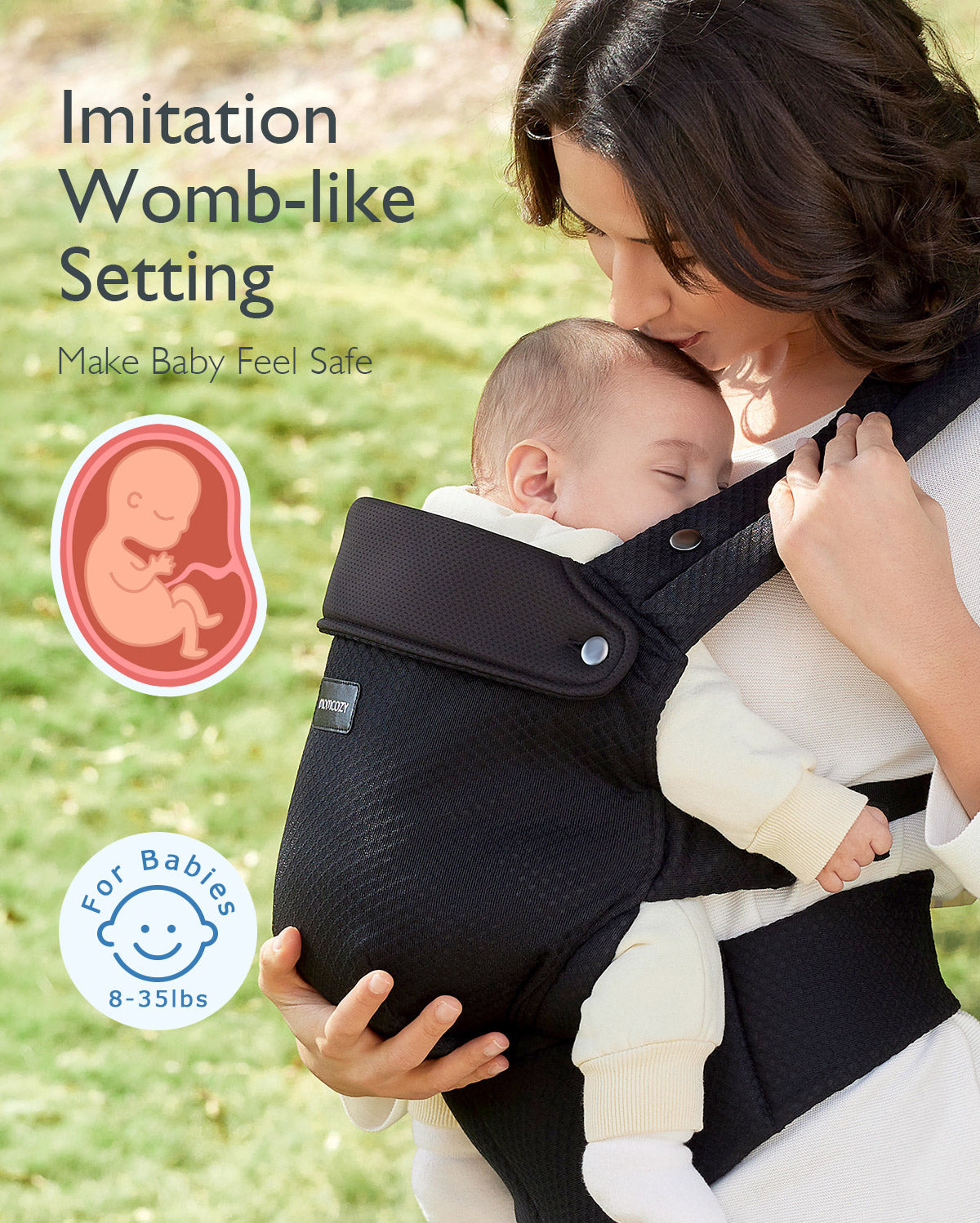 Porte-bébé Momcozy PureHug en maille aérée
