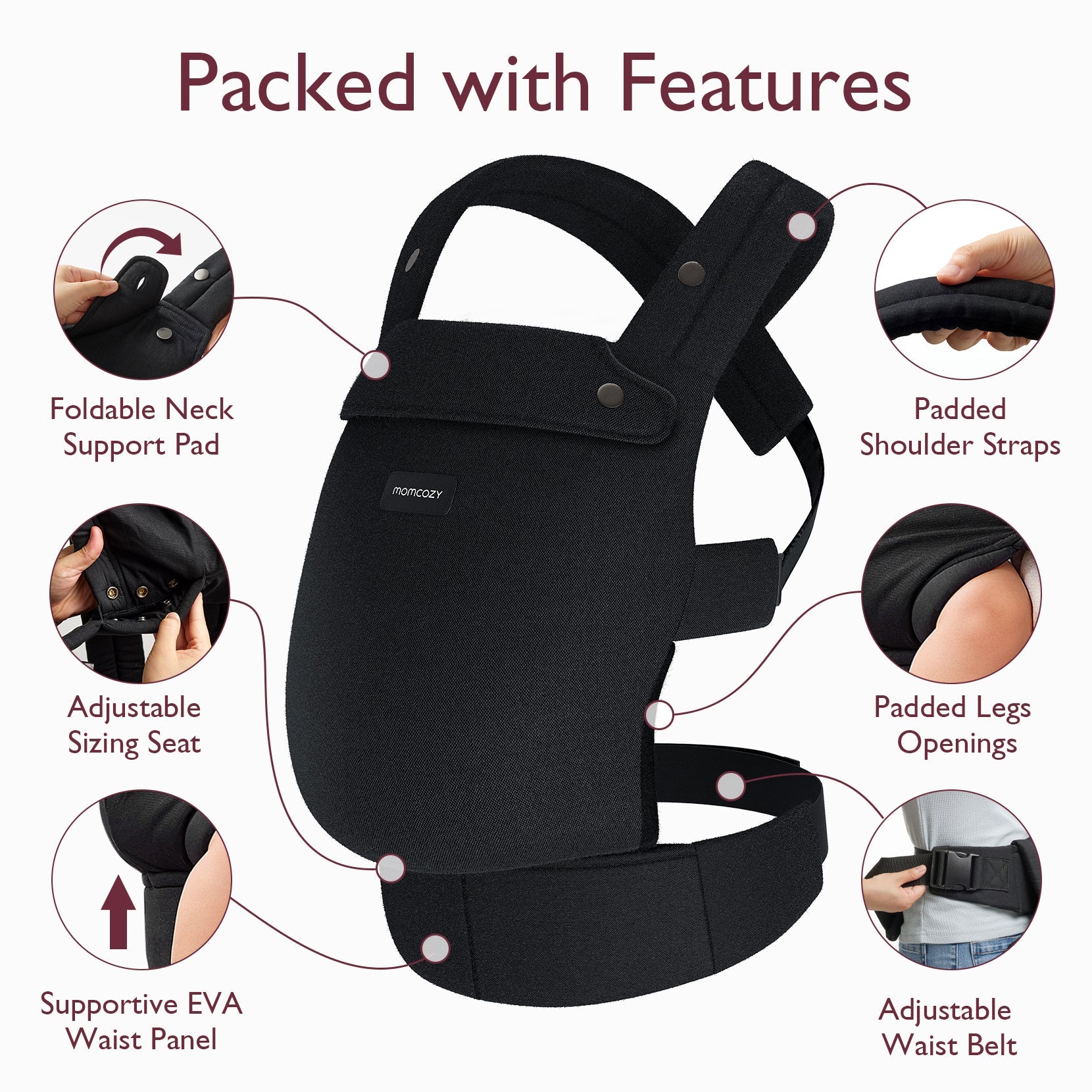 Porte-bébé Momcozy PureHug | Offre exclusive