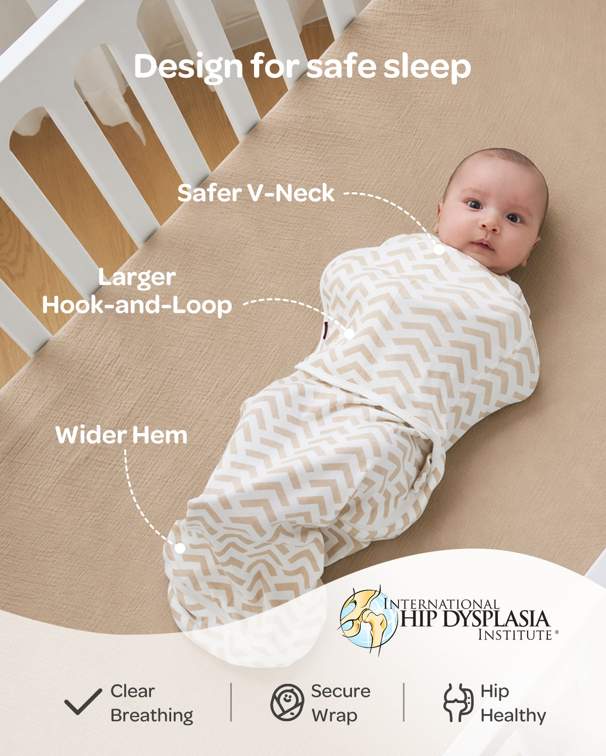 Momcozy Emmaillotage facile pour bébé 0-3 mois