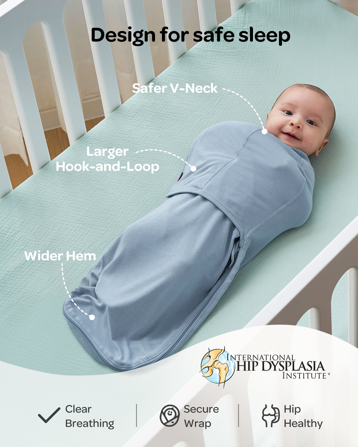 Momcozy Emmaillotage facile pour bébé 0-3 mois