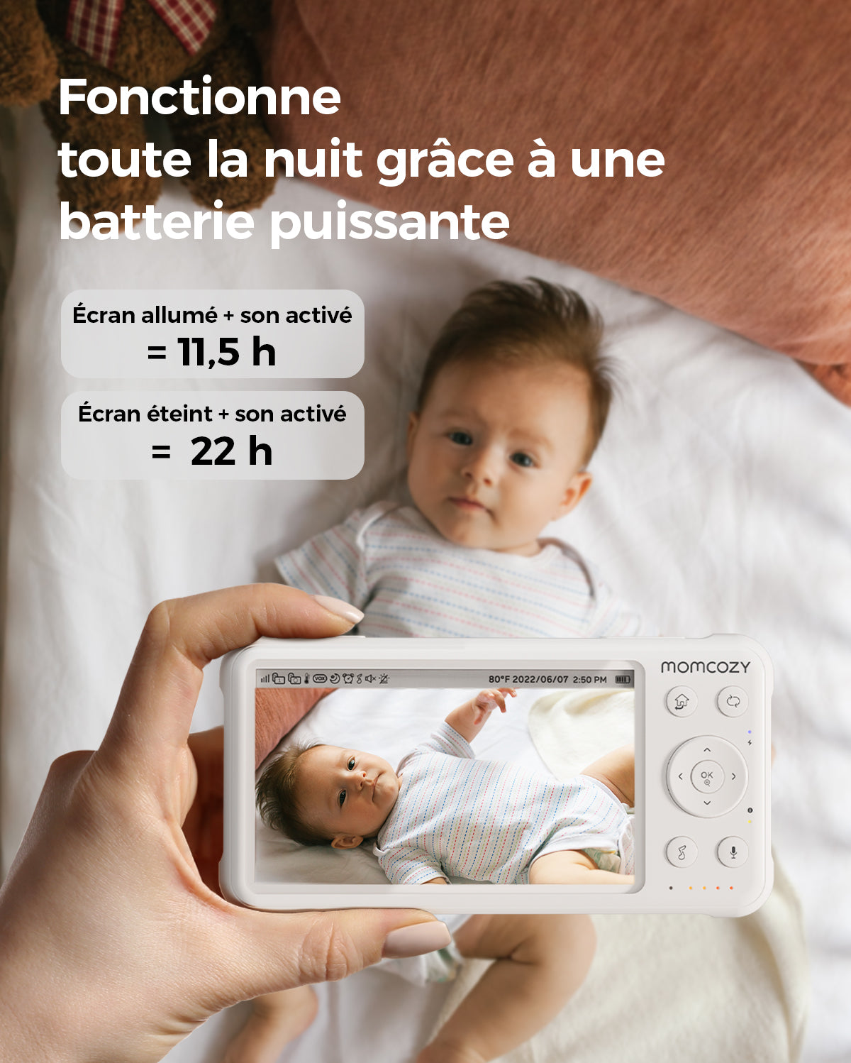 Babyphone vidéo 1080P haute performance BM01