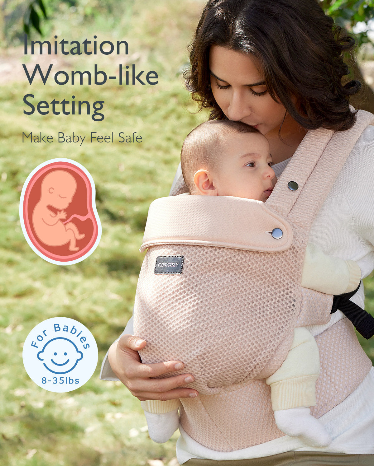 Porte-bébé Momcozy PureHug en maille aérée