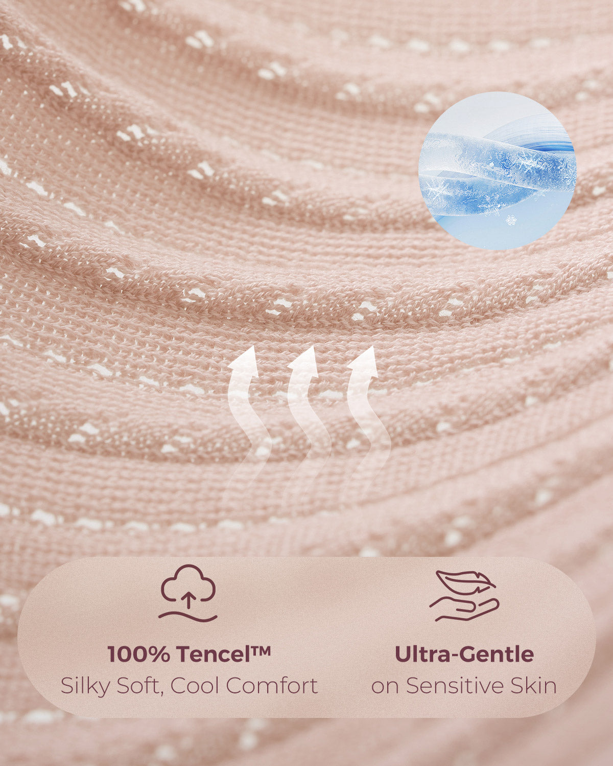 Couverture d’allaitement ultra-légère en tissu Tencel™ Lyocell