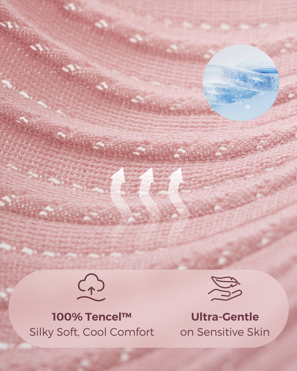 Couverture d’allaitement ultra-légère en tissu Tencel™ Lyocell