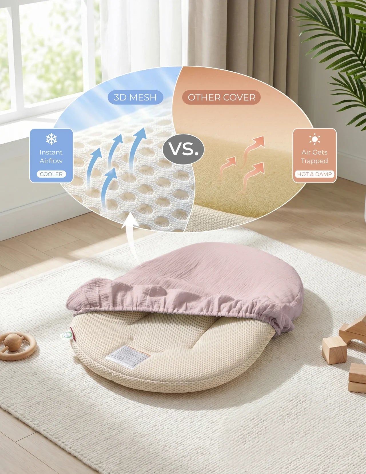 Momcozy Baby Loungers for 0-6M