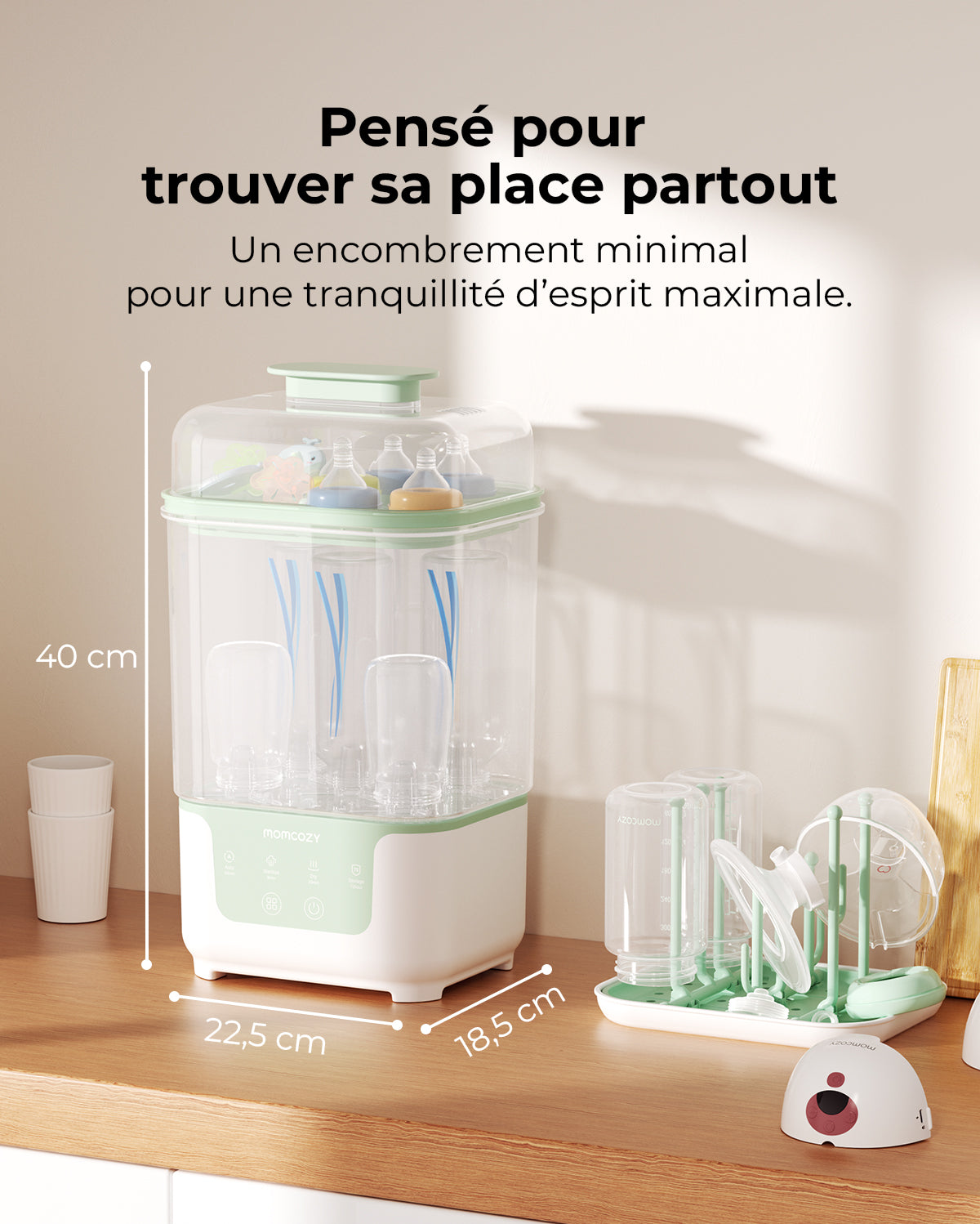 Momcozy 4 in 1 Compact Bottle Sterilizer and Dryer