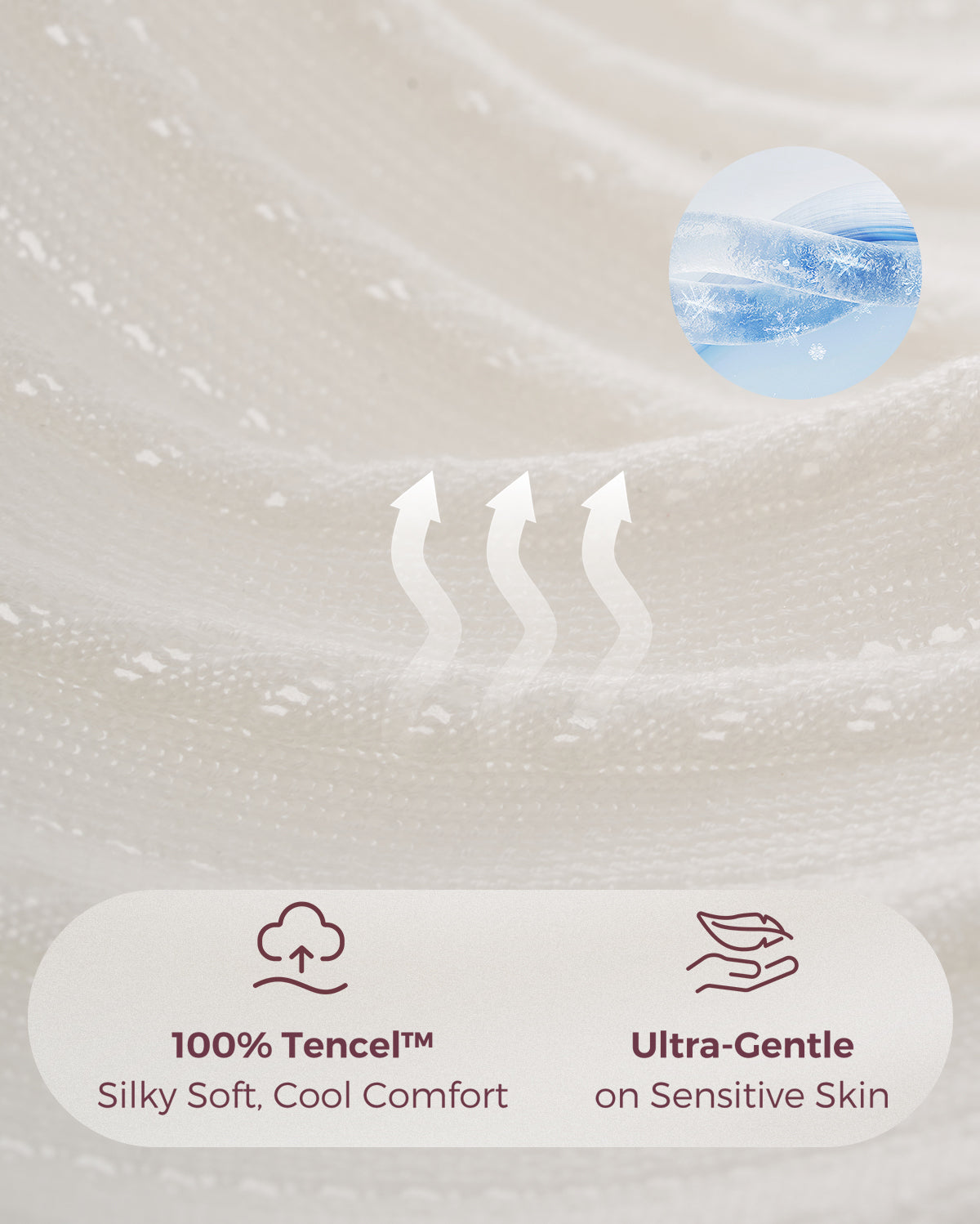 Couverture d’allaitement ultra-légère en tissu Tencel™ Lyocell