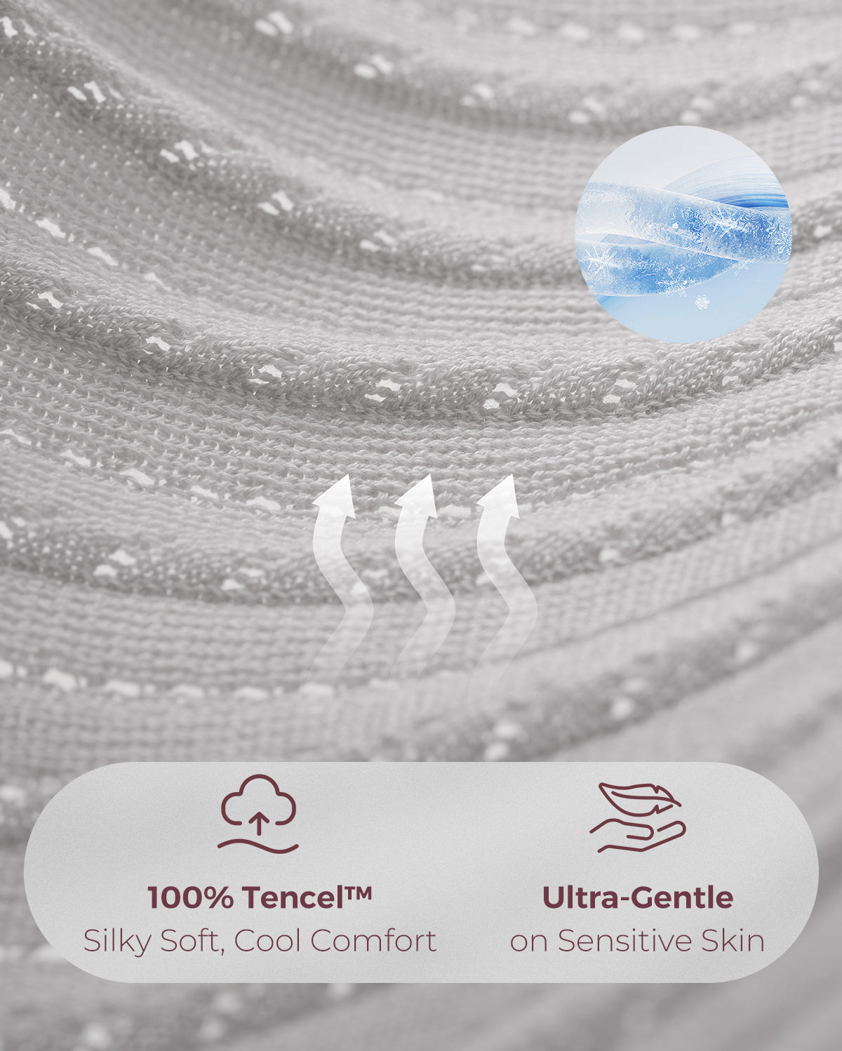 Couverture d’allaitement ultra-légère en tissu Tencel™ Lyocell