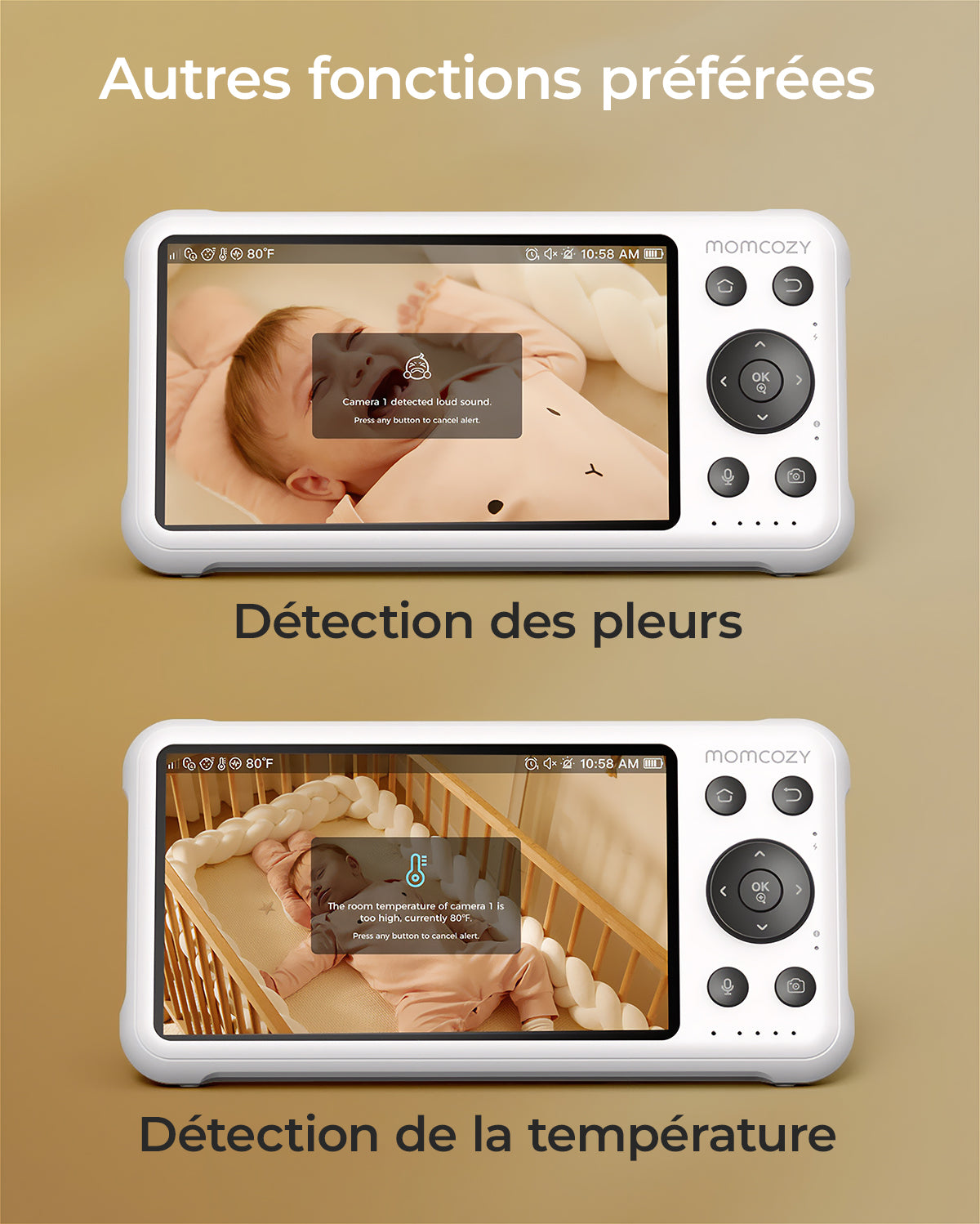 Momcozy 5-Inch Dual-mode Smart Baby Monitor-BM04