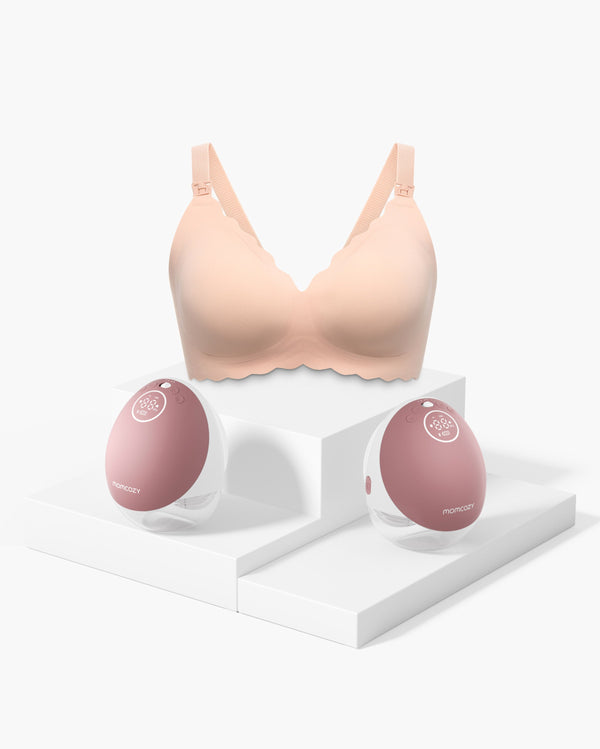 Pack Soutien-gorge M9 : Tire-lait mains libres M9 et Soutien-gorge d’allaitement CoolFit — Ultra extensible