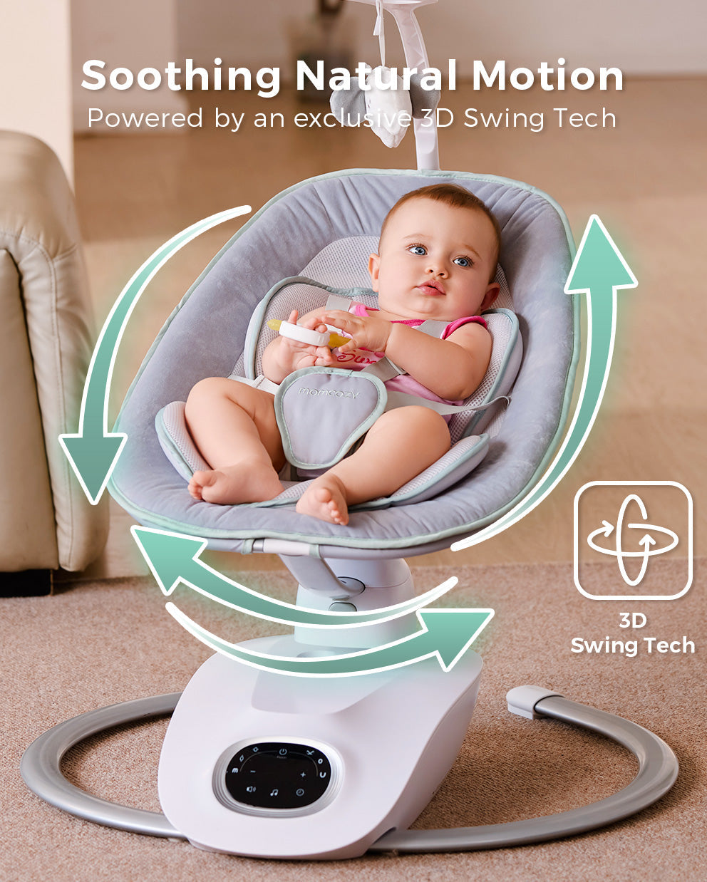 Insert de bébé momcozy compatible avec Momcozy Cocosway Swing