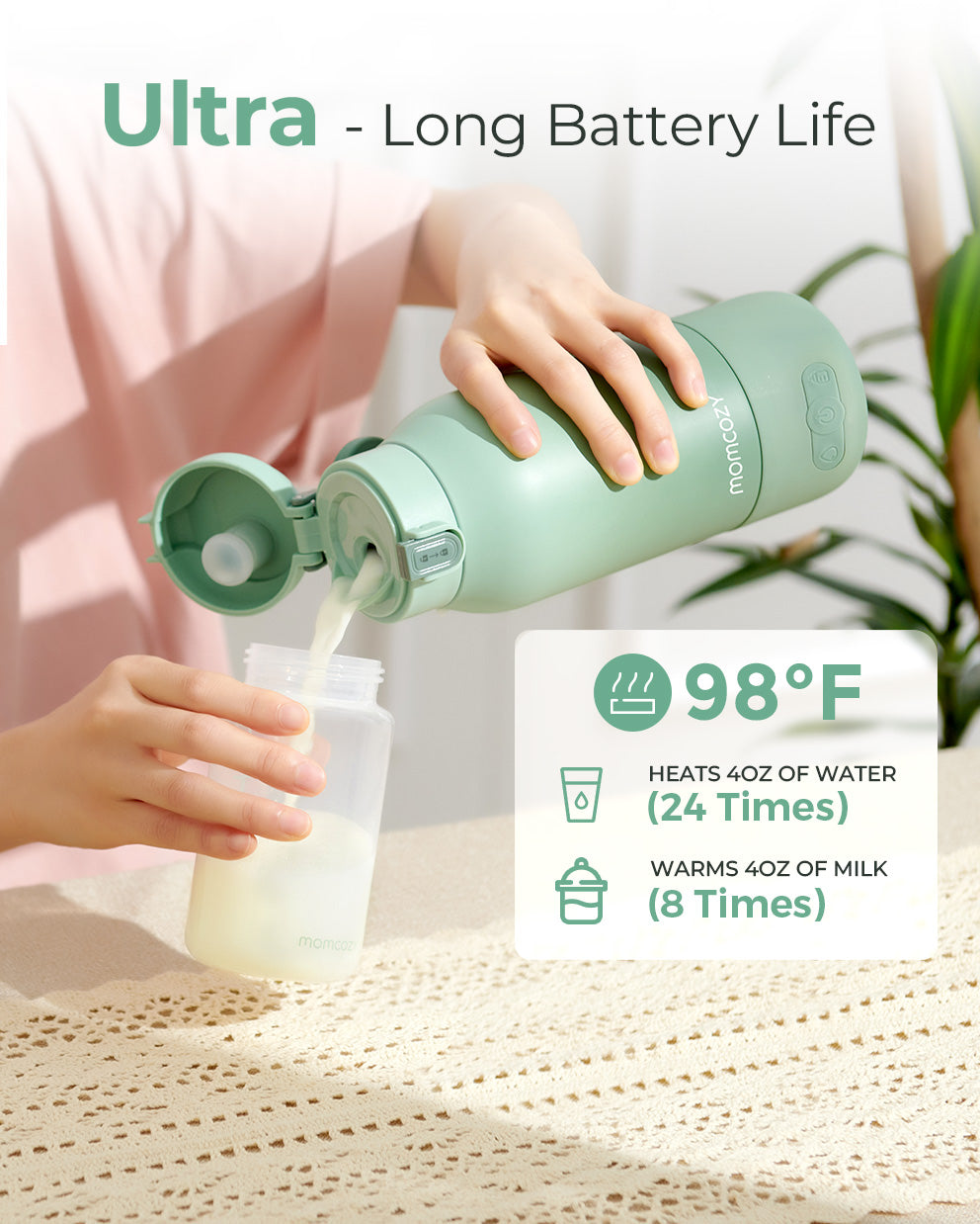 Lot M9 Warmer : Tire-lait Mobile Flow™ et chauffe-lait portable