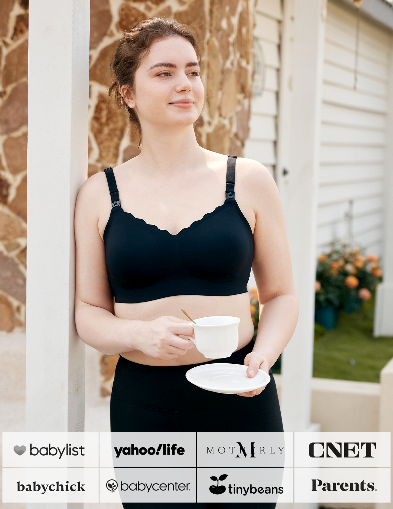 Soutien-Gorge d’Allaitement et de Tirage Mains Libres Rafraîchissant Momcozy