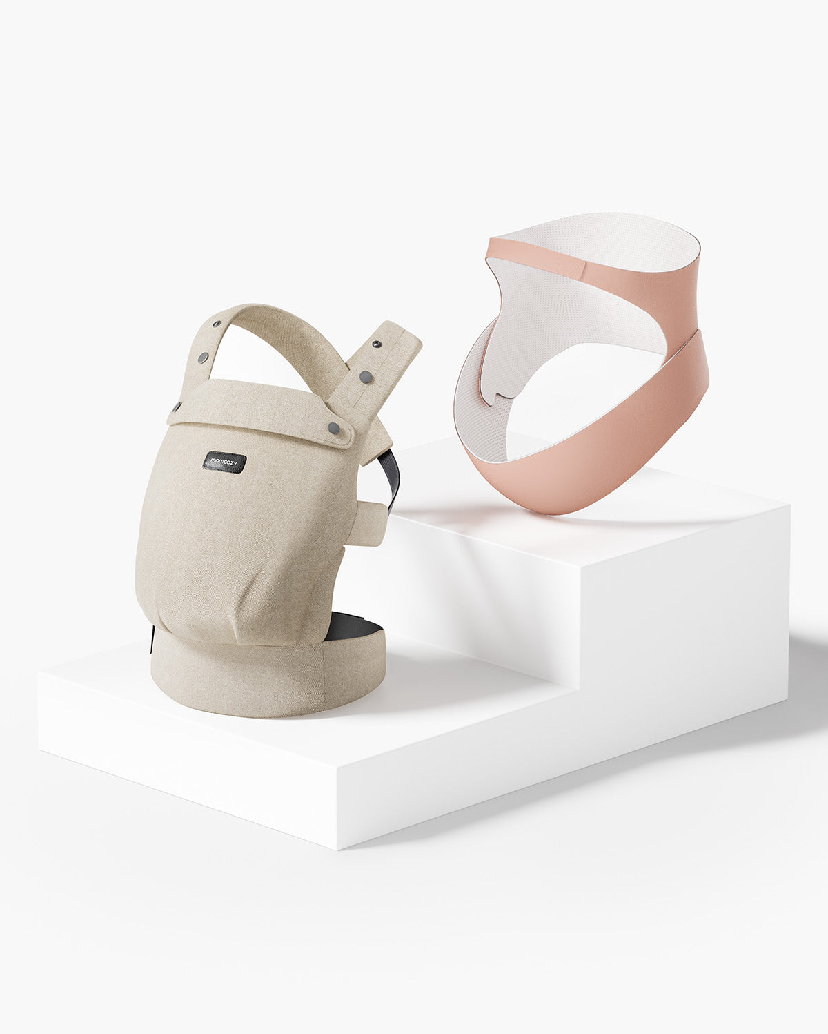 Pack Confort : Porte-bébé PureHug couleur kaki et ceinture de maintien Ergonest